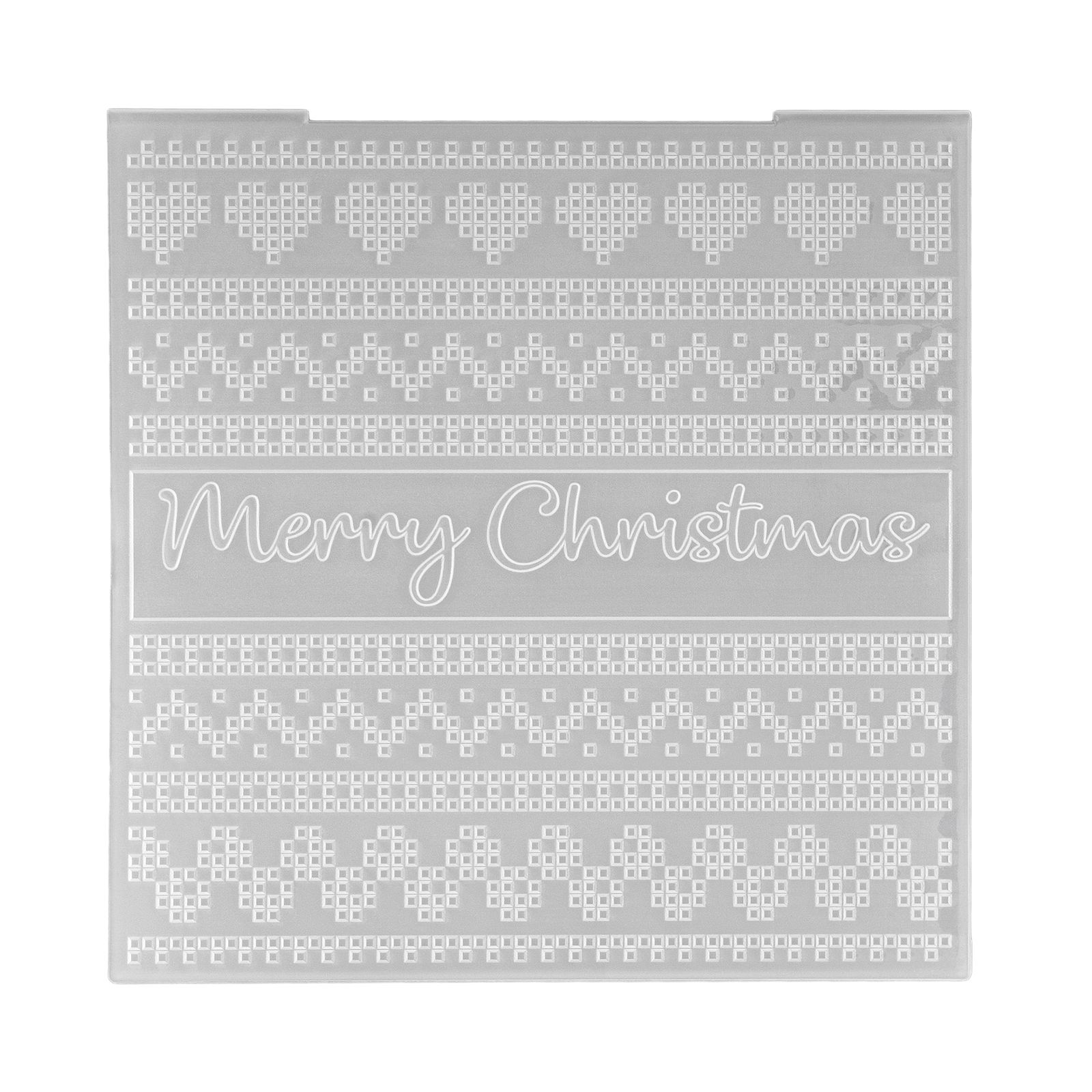 Nellie's Choice • Cartella per Embossing Sfondo Buon Natale 15x15cm