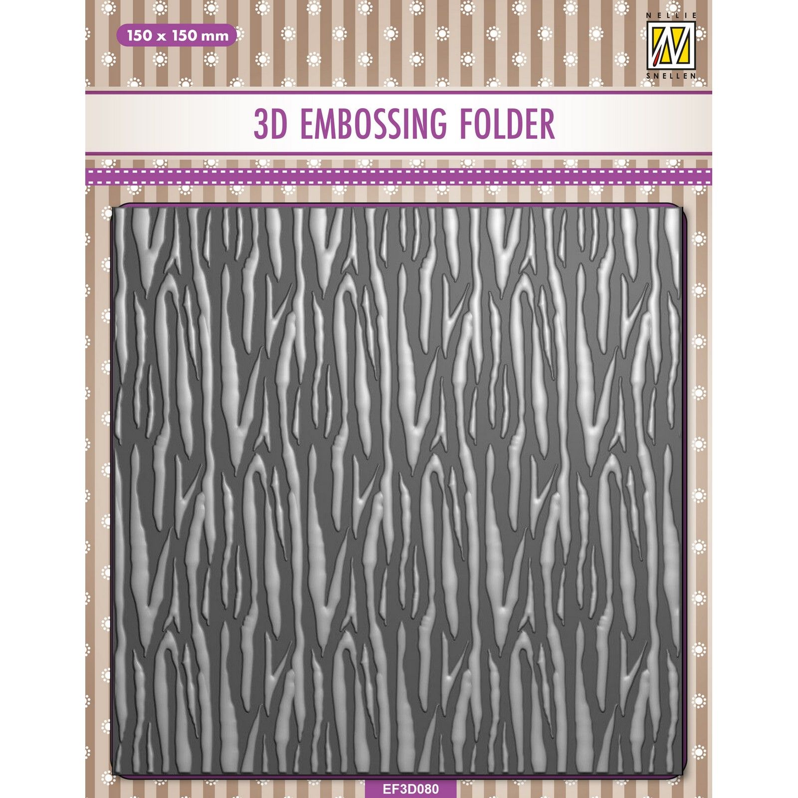 Nellie's Choice • 3D Embossing Folder Zebra