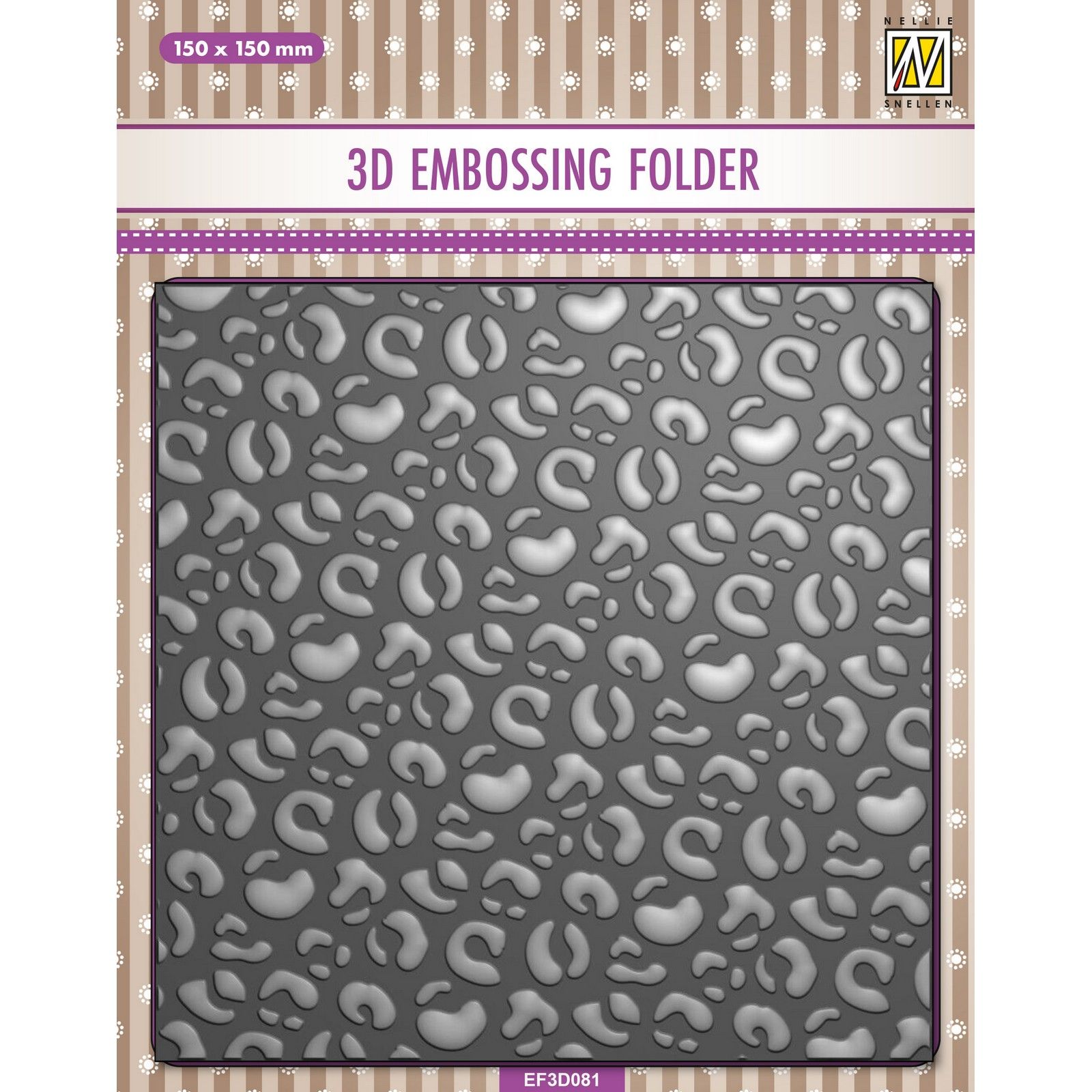 Nellie's Choice • 3D Embossing Folder Leopard