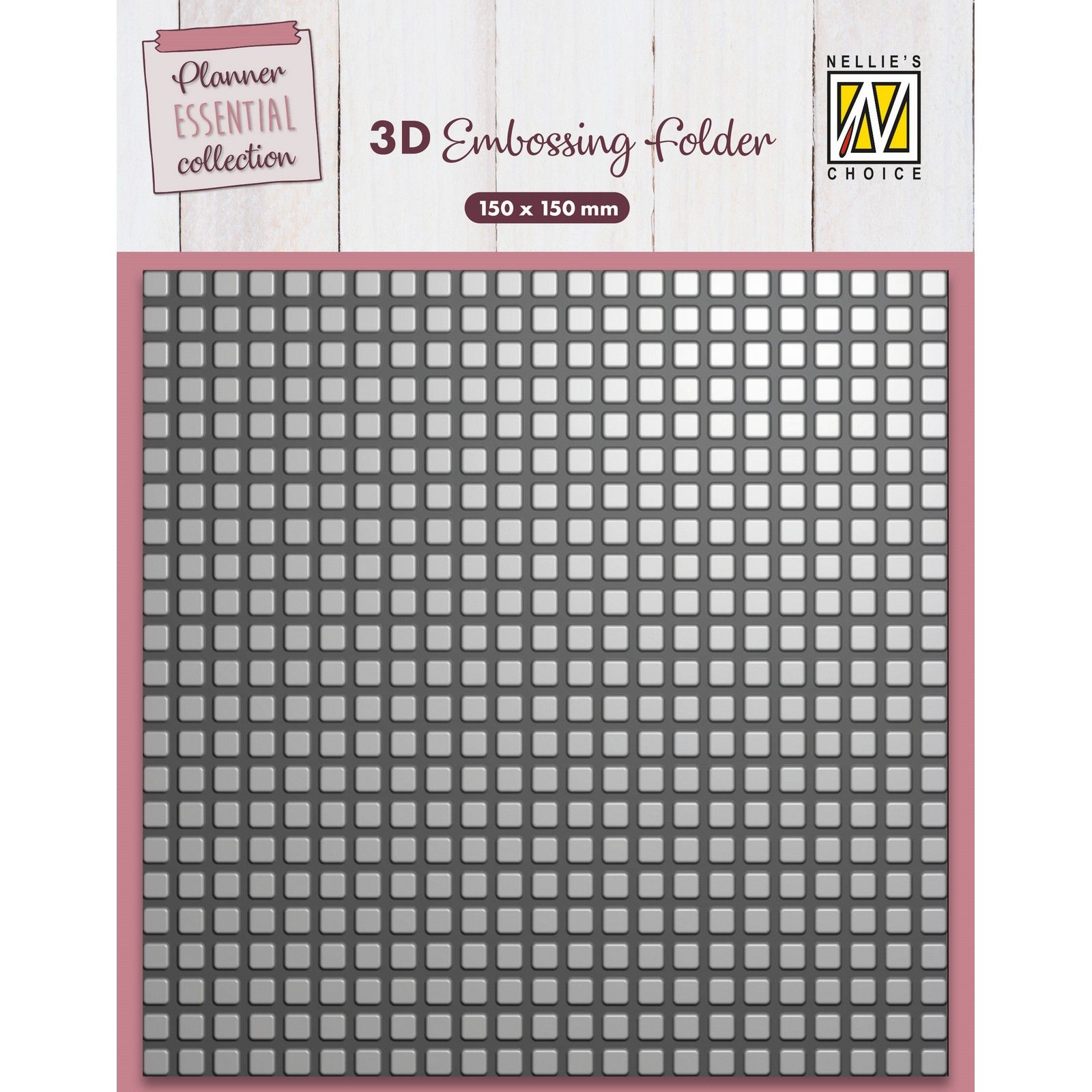 Nellie's Choice • 3D Embossing Folder Background Cubes 15x15cm