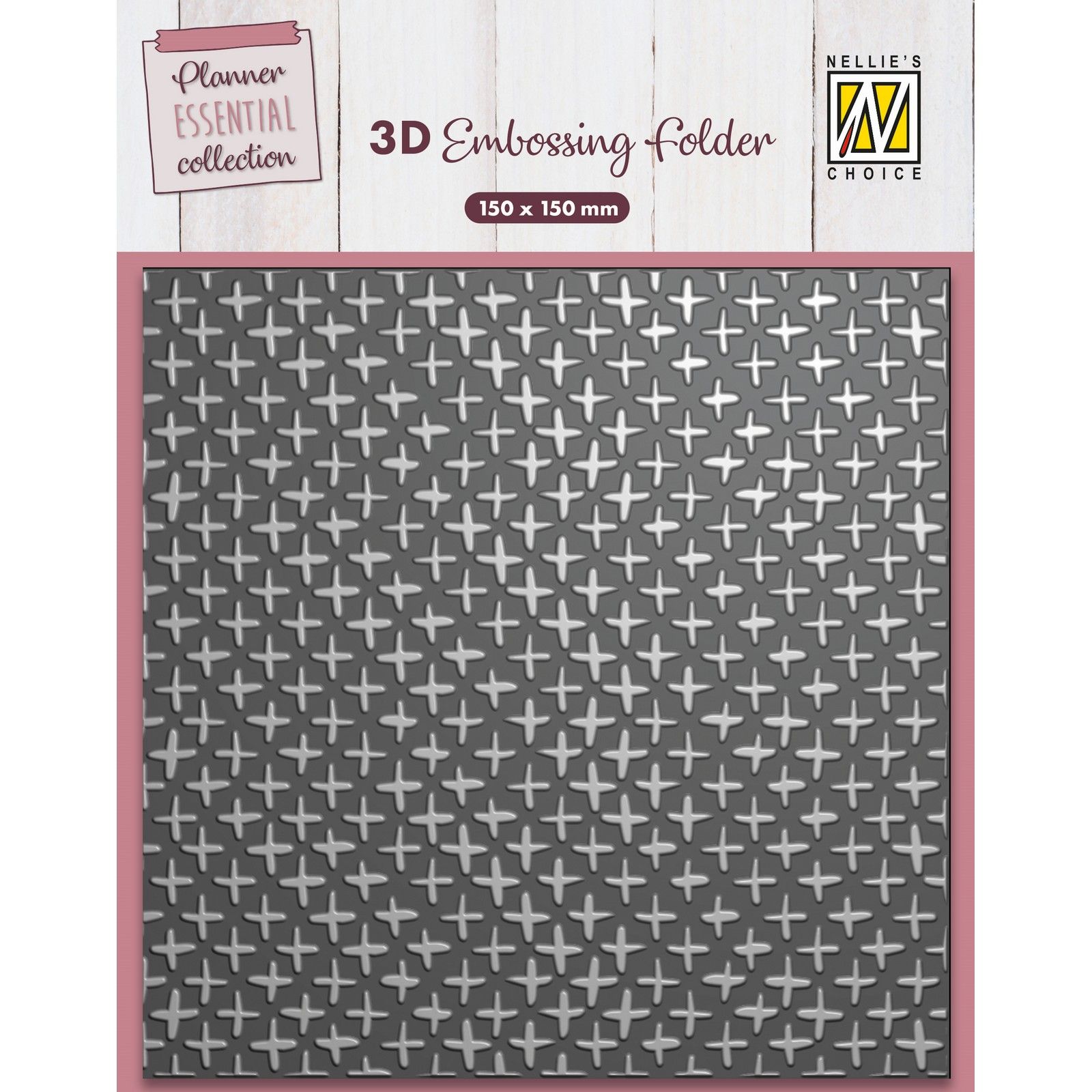 Nellie's Choice • 3D Embossing Folder Plus Signs