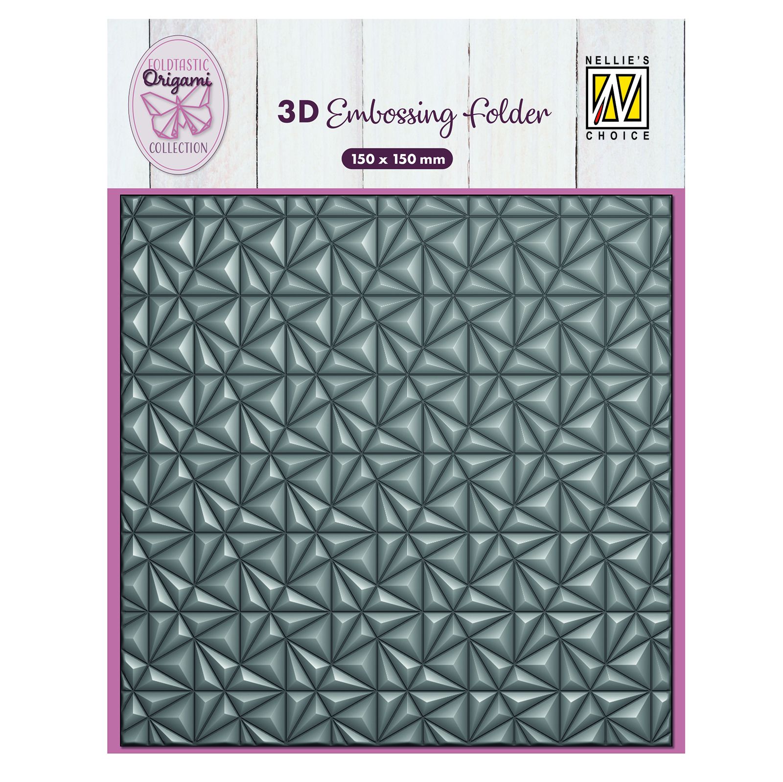 Nellie's Choice • 3D Embossing Folder Origami Triangles