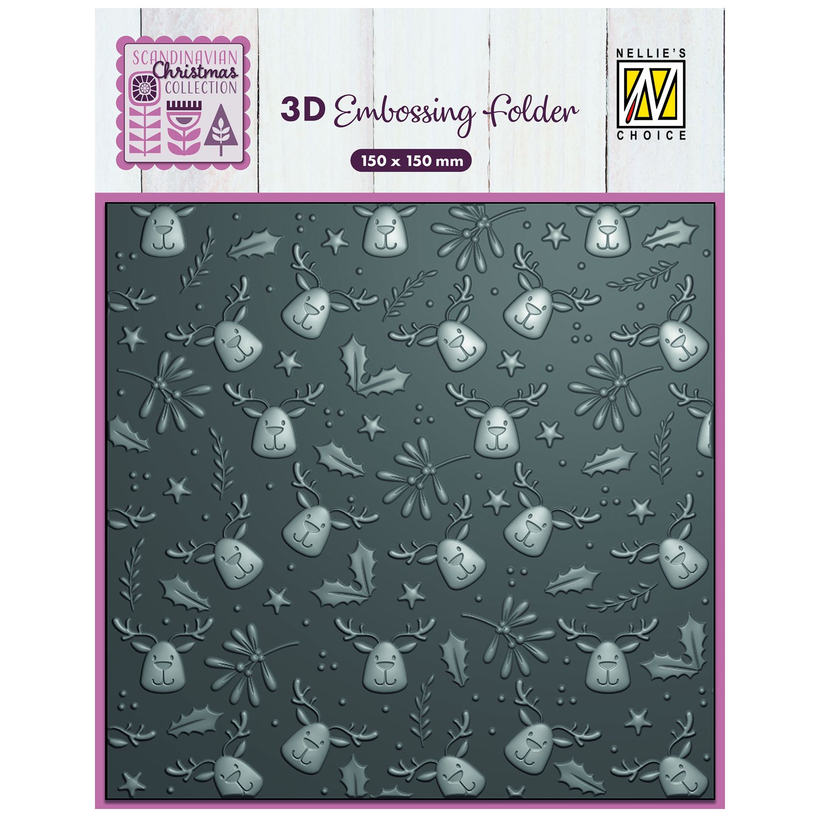 Nellie's Choice • 3D Embossing folder Moose 