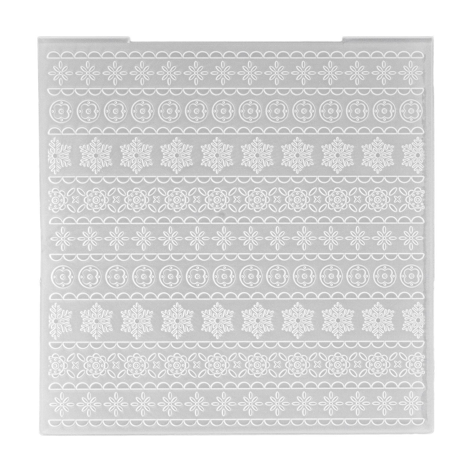 Nellie's Choice • Cartella per Embossing Sfondo Natale Scandinavo 15x15cm