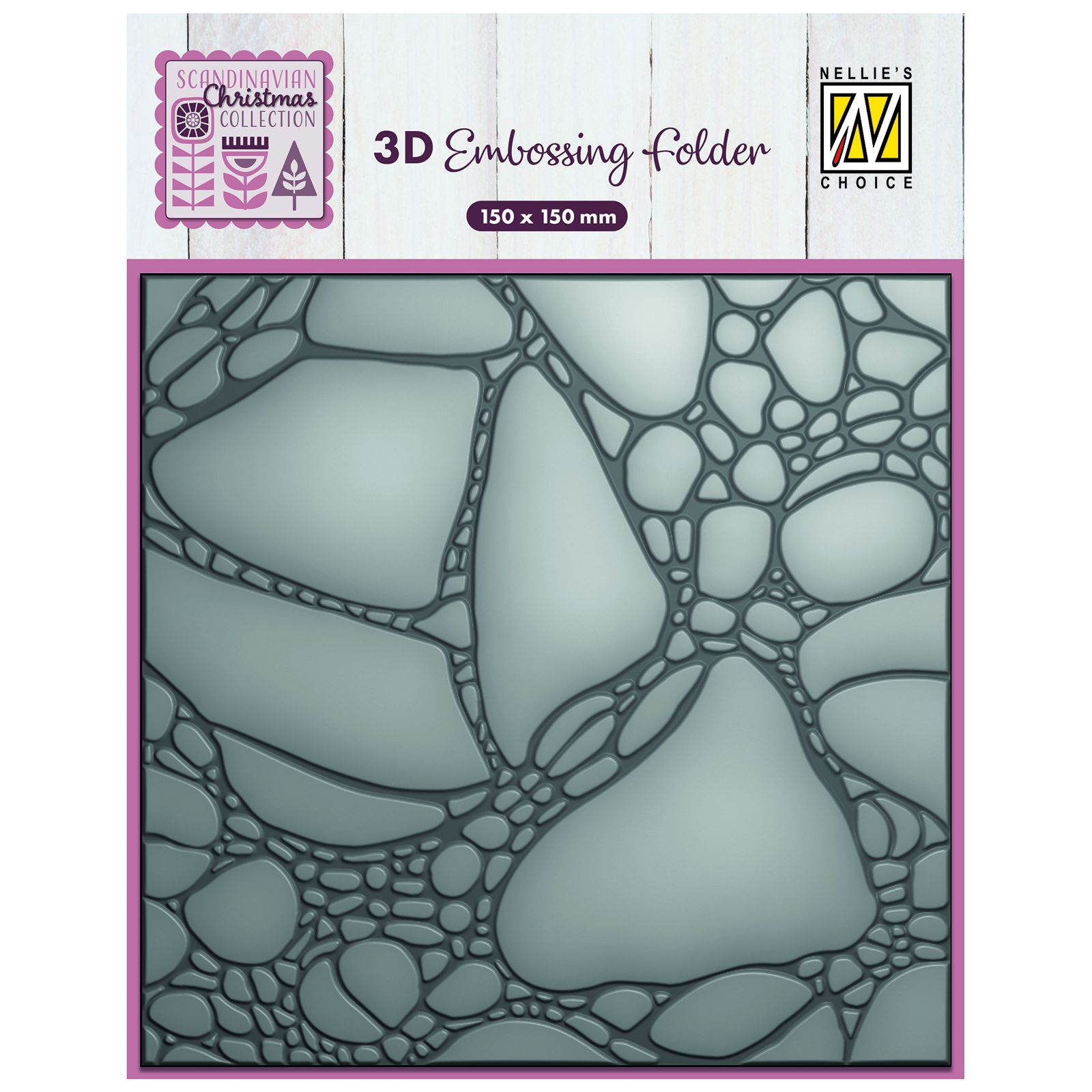 Nellie's Choice • 3D Embossing folder Paint Bubble