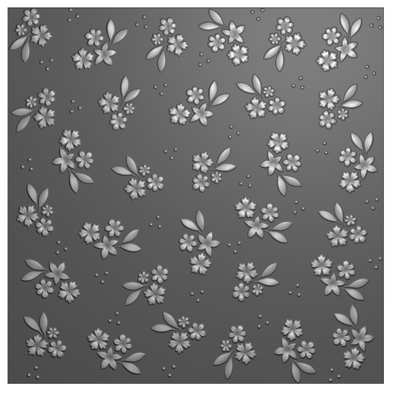 Vaessen Creative • Classeur de Gaufrage Fond 3D Fleurs de Printemps 15x15cm