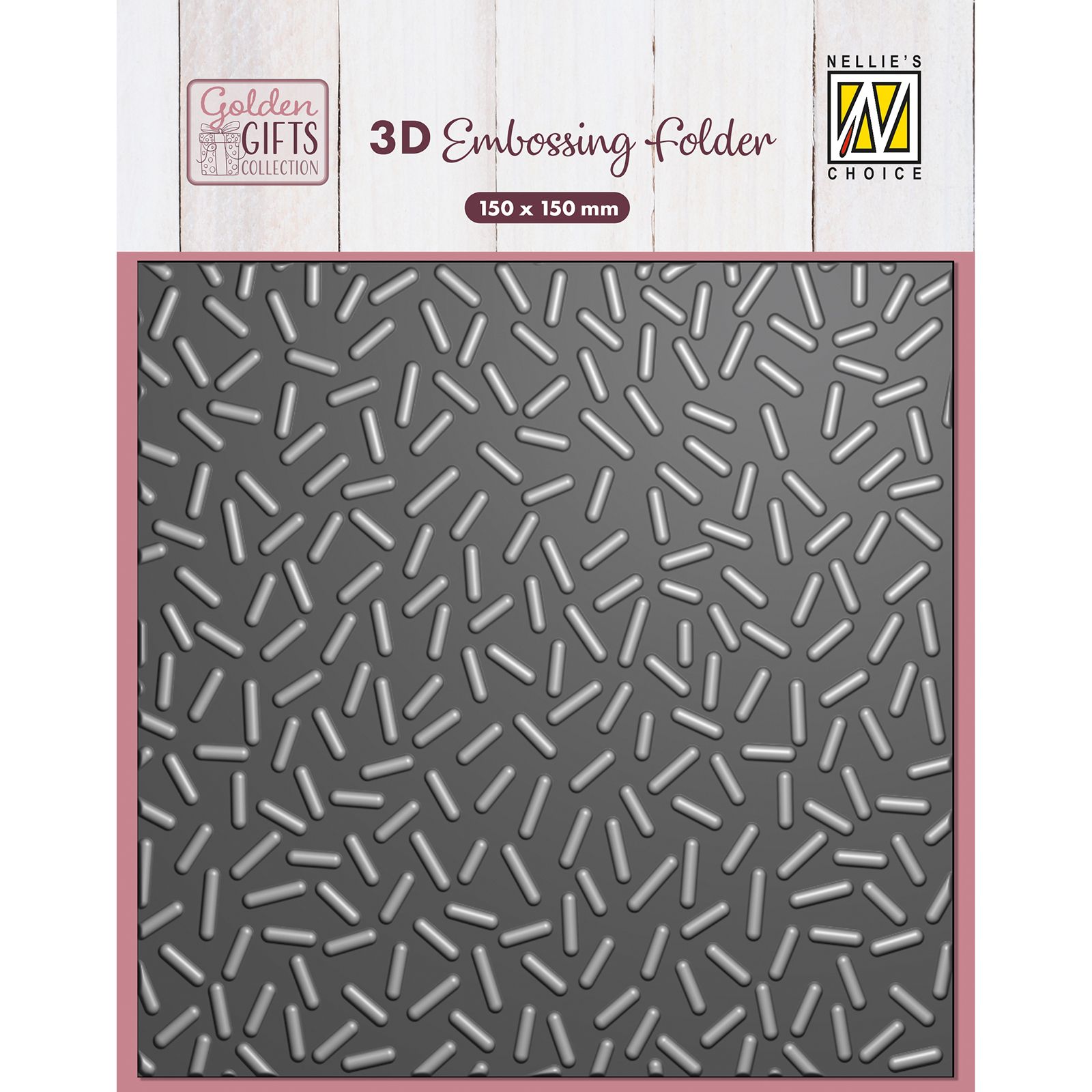 Nellie's Choice • 3D Embossing Folder Confetti Sprinkles