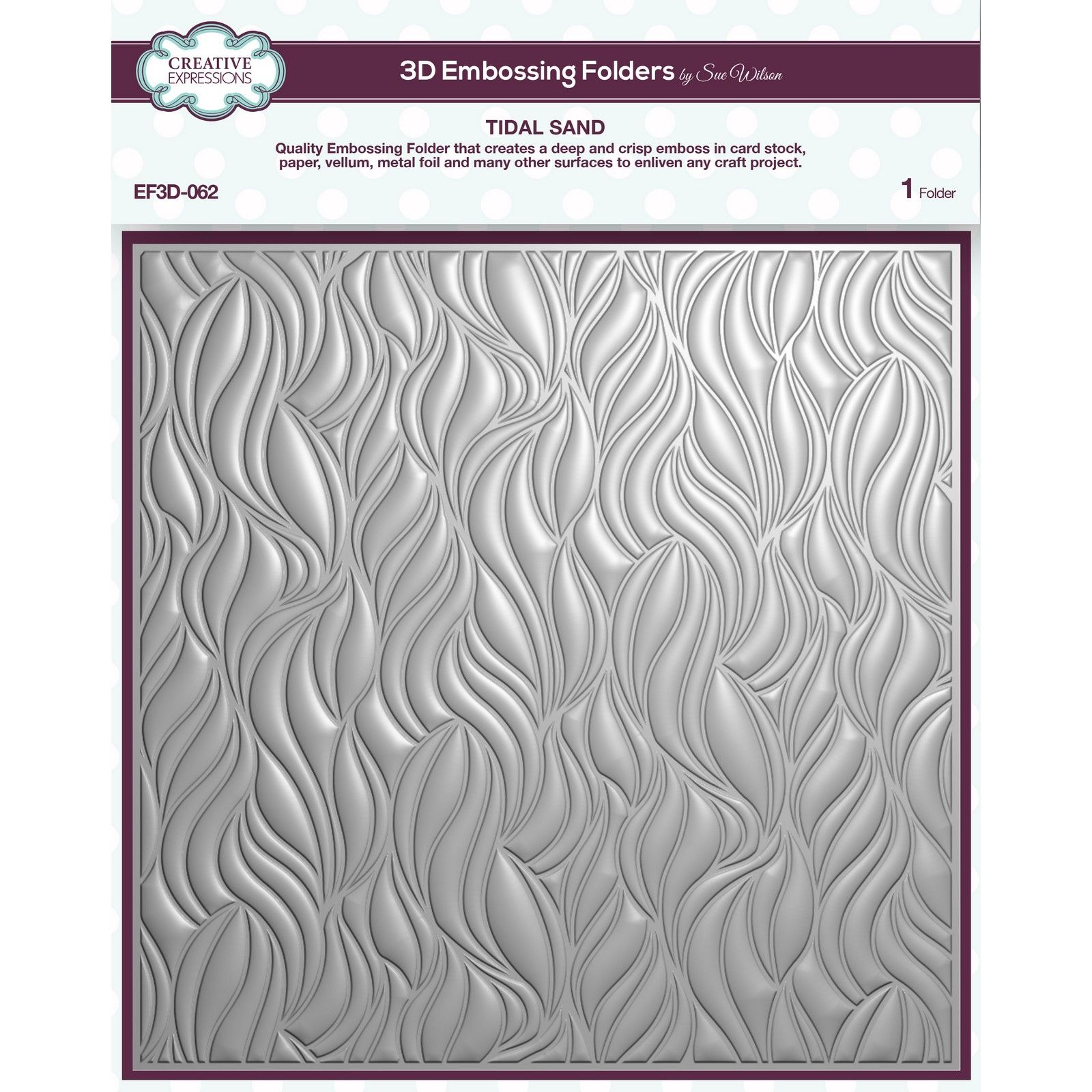 Creative Expressions • 3D Embossing Folder Tidal Sand 