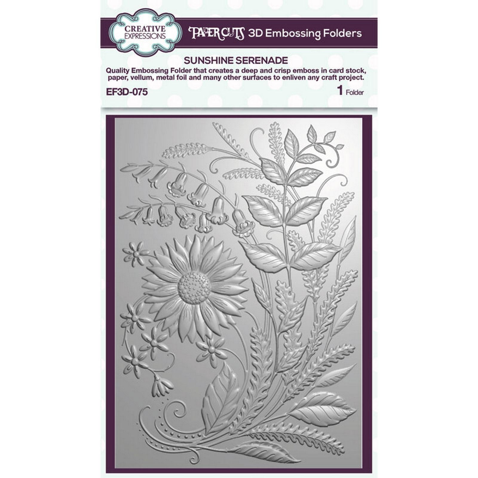 Creative Expressions • 3D Embossing Folder Sunshine Serenade