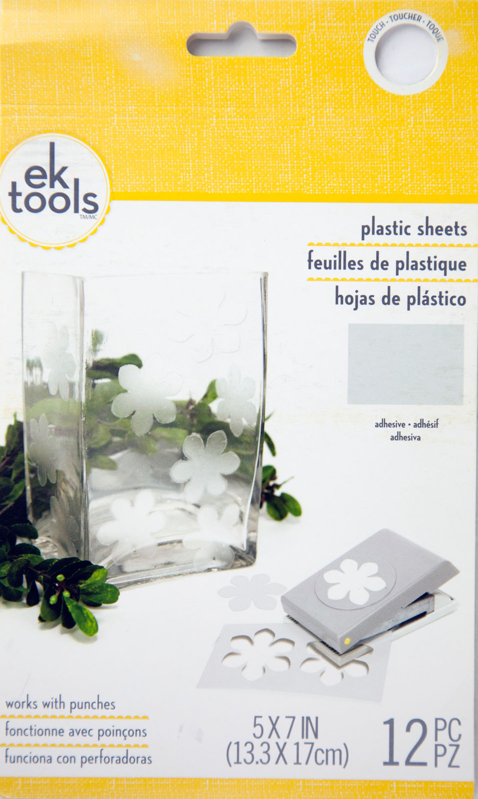 Ek Tools • Frosted Plastic Sheets 13,3x17cm 12Pieces