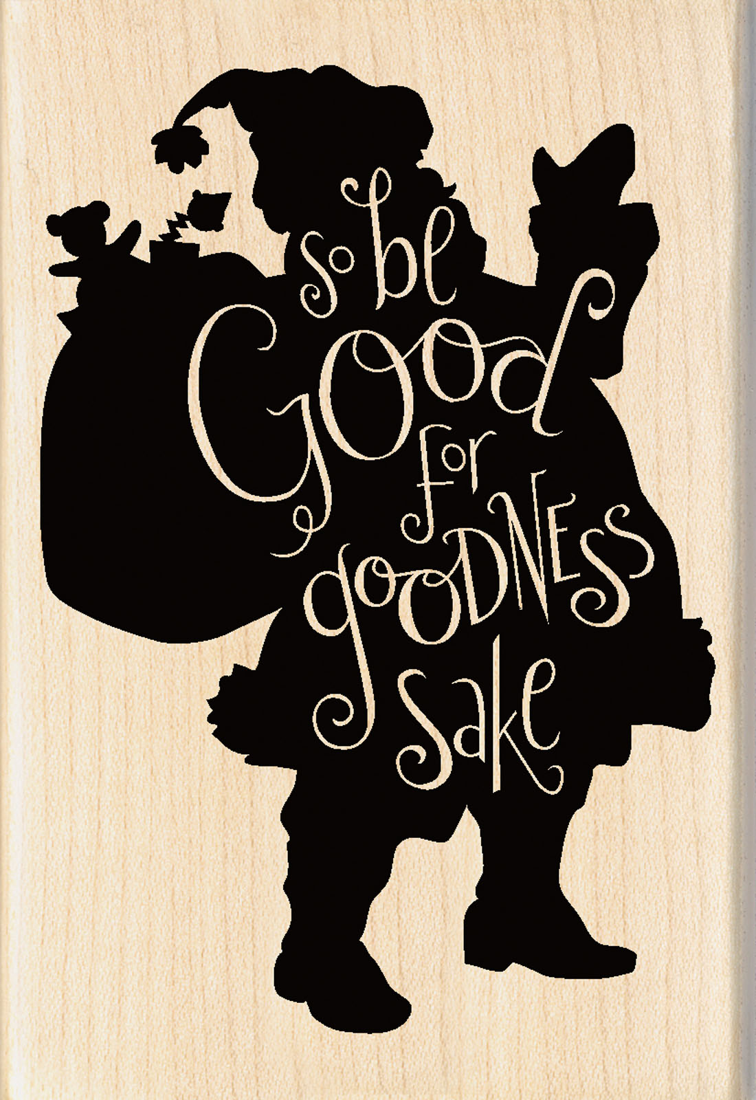 Inkadinkado • Wood Stamp Be Good Santa