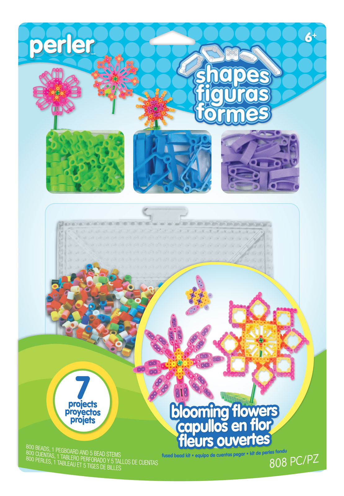 Perler Fused Bead Kit-Flower Madness 80-62870 - GettyCrafts