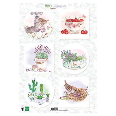 Marianne Design • Cutting Sheet French antiques Lavender 1pc