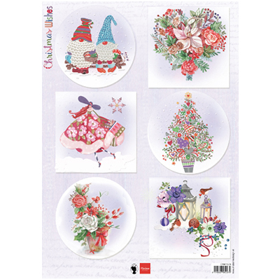 Marianne Design • Foglio di taglio christmas wishes Gnomes 1pc