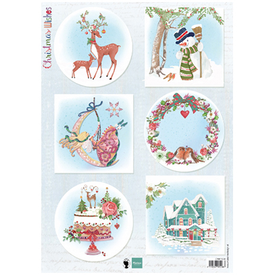 Marianne Design • Foglio di taglio christmas wishes Deer 1pc