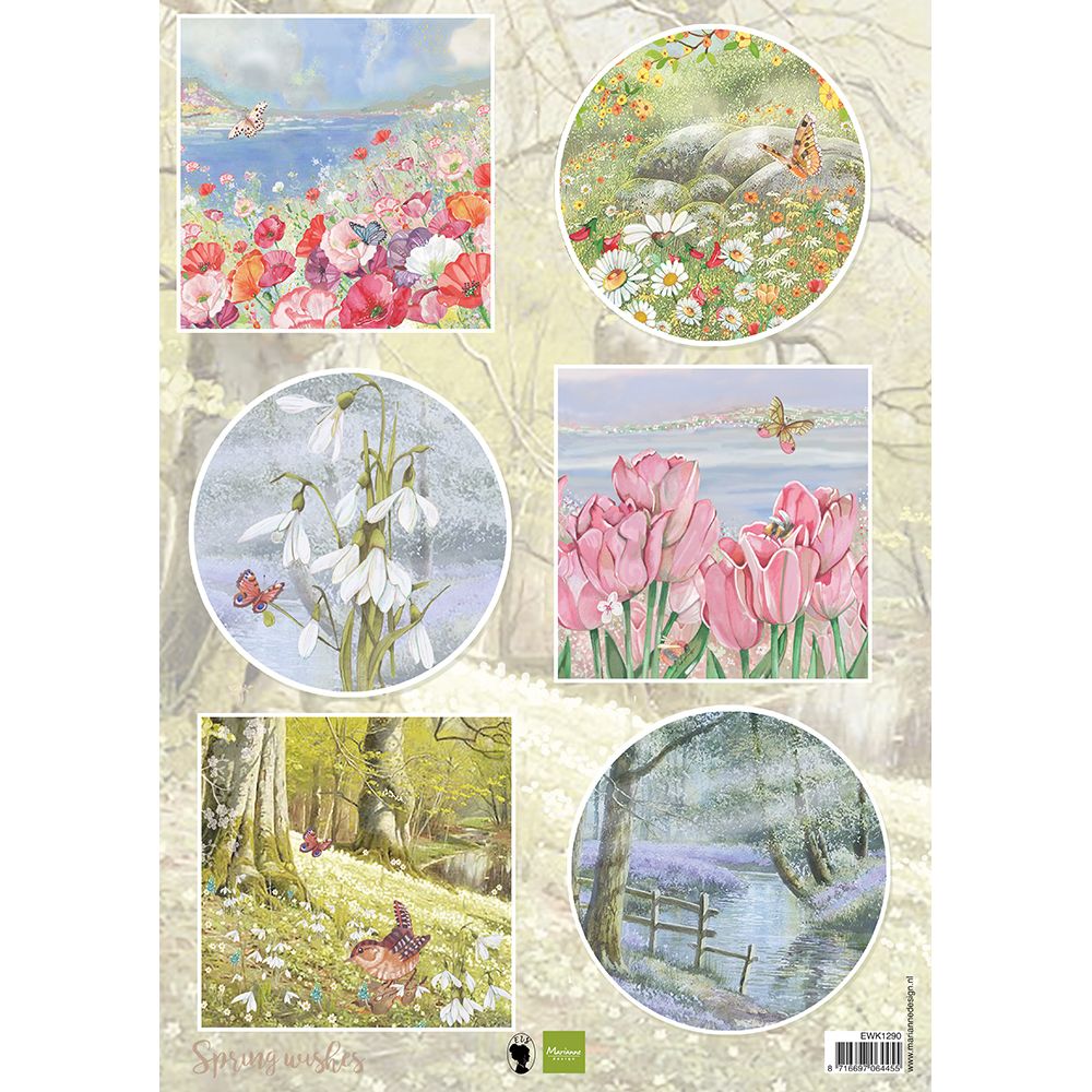 Marianne Design • Cutting Sheet spring wishes Butterflies