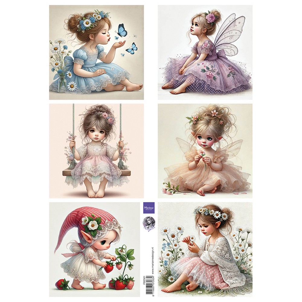 Marianne Design • Decoupage Sweet Fairies by Fairybells