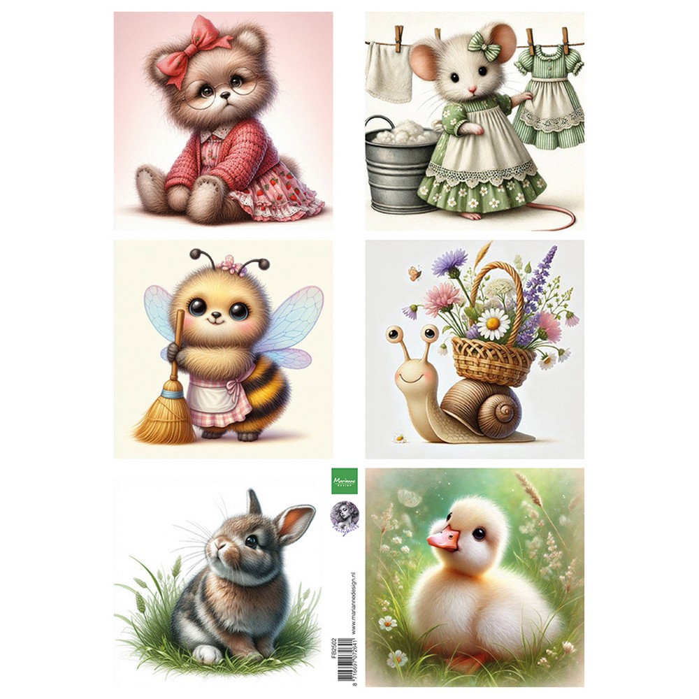 Marianne Design • Decoupage Cute Animals by Fairybells