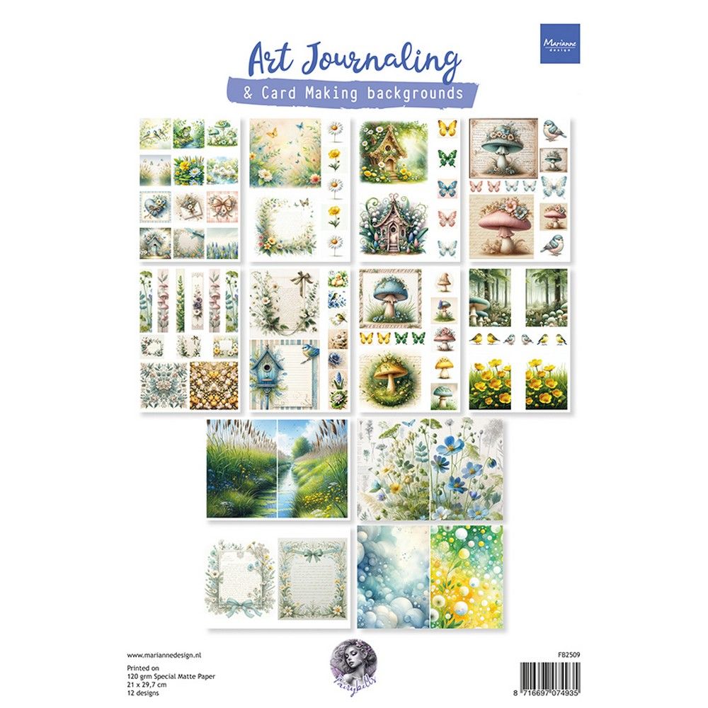 Marianne Design • Blocs Art Journaling Spring Set By Fairybells