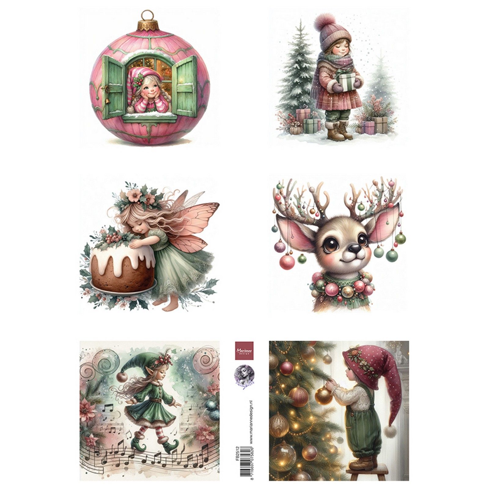 Marianne Design • Knipvellen Fairybells Enchanted Christmas