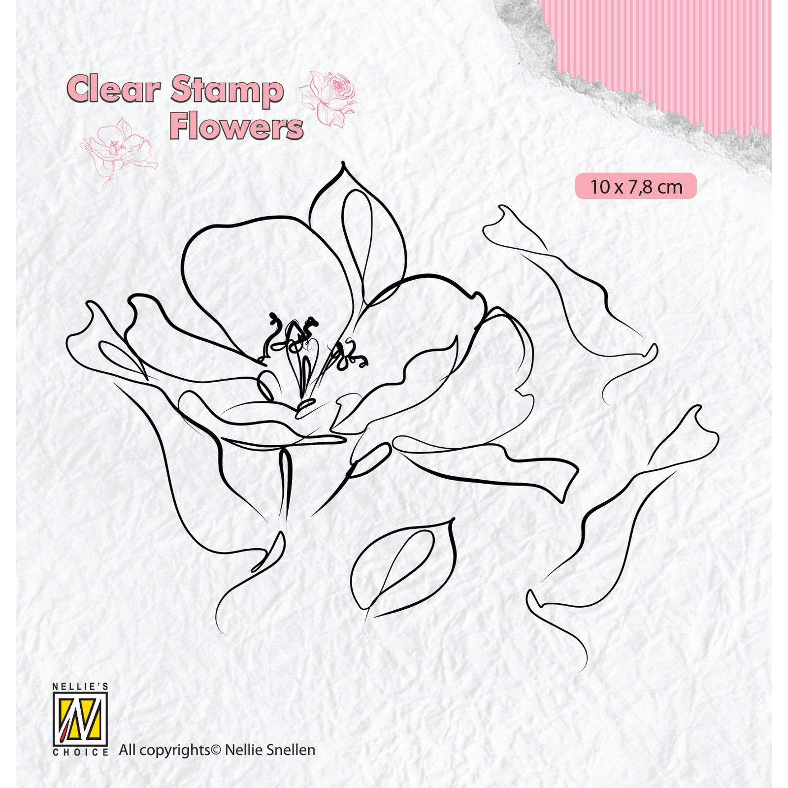 Nellie's Choice • Flowers Clear Stamps Wild Rose