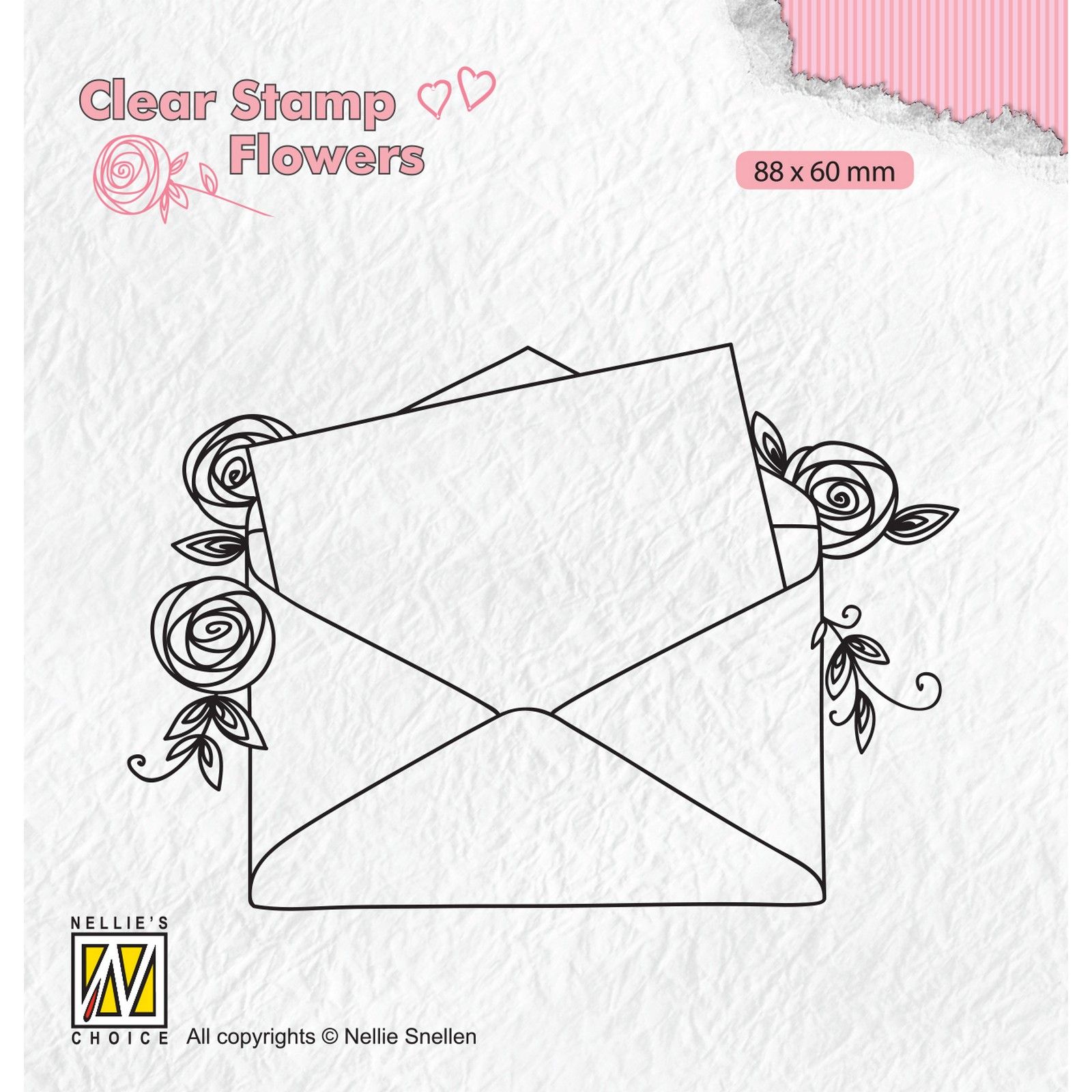 Nellie's Choice • Flowers Clear Stamps Love Letter