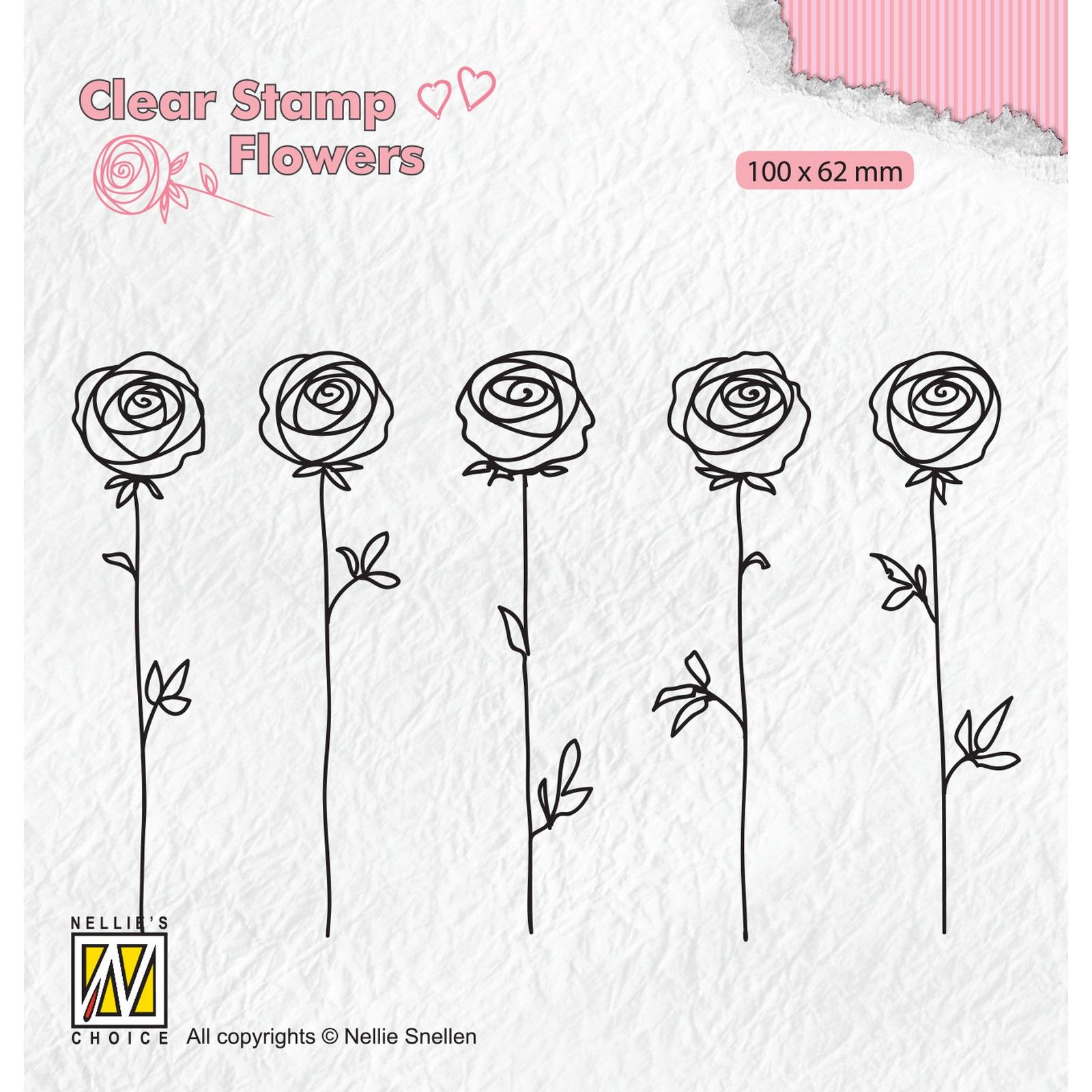 Nellie's Choice • Flowers Clear Stamps Roses