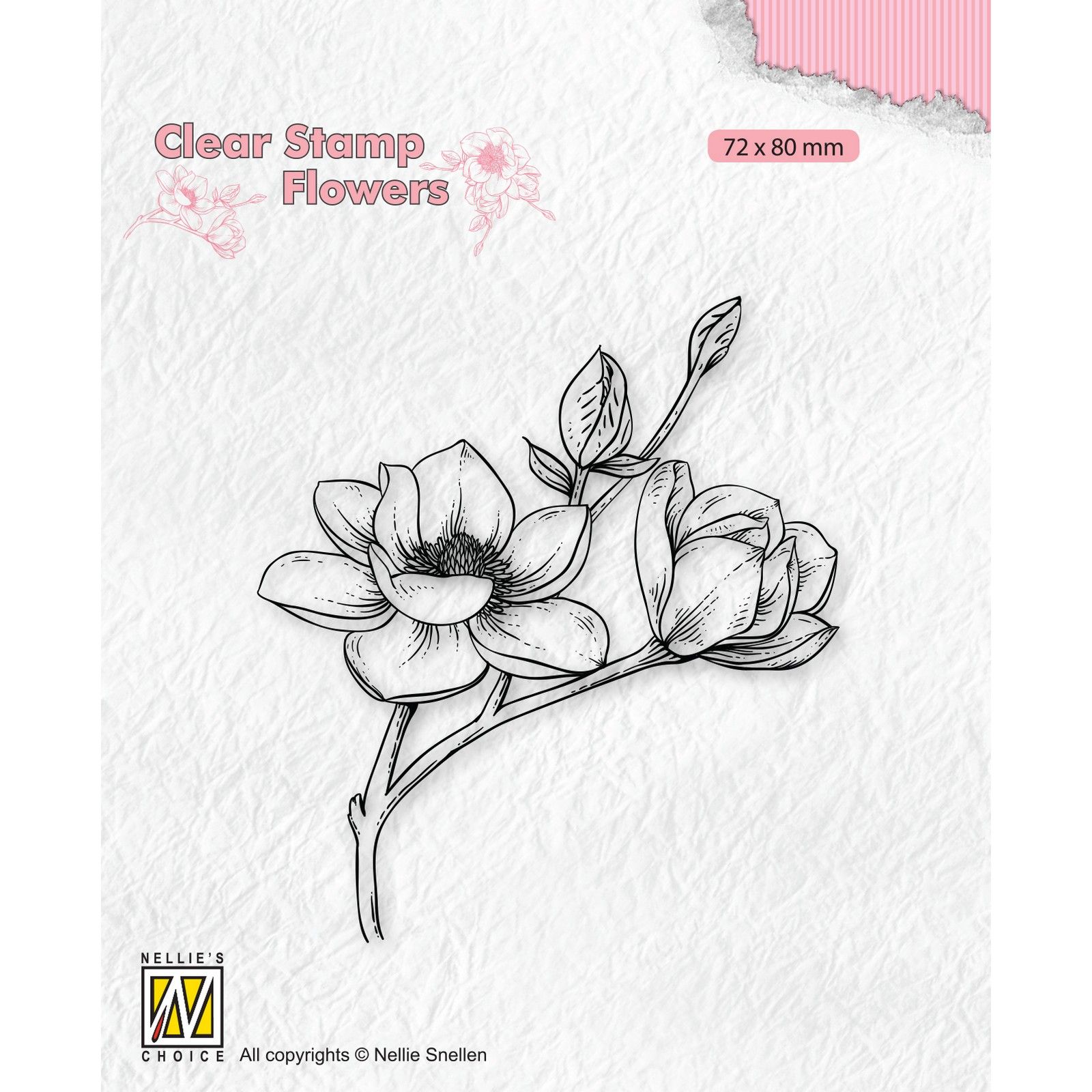 Nellie's Choice • Flowers Silikonenstempeln Blooming Branch Magnolia