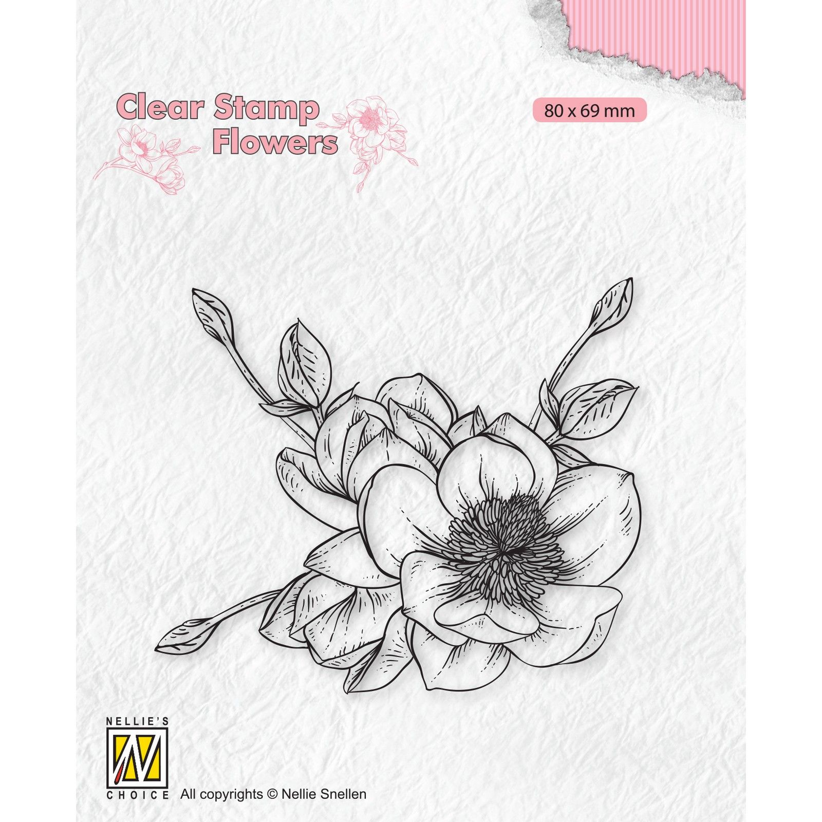 Nellie's Choice • Flowers Clear Stamps Magnolia Flower