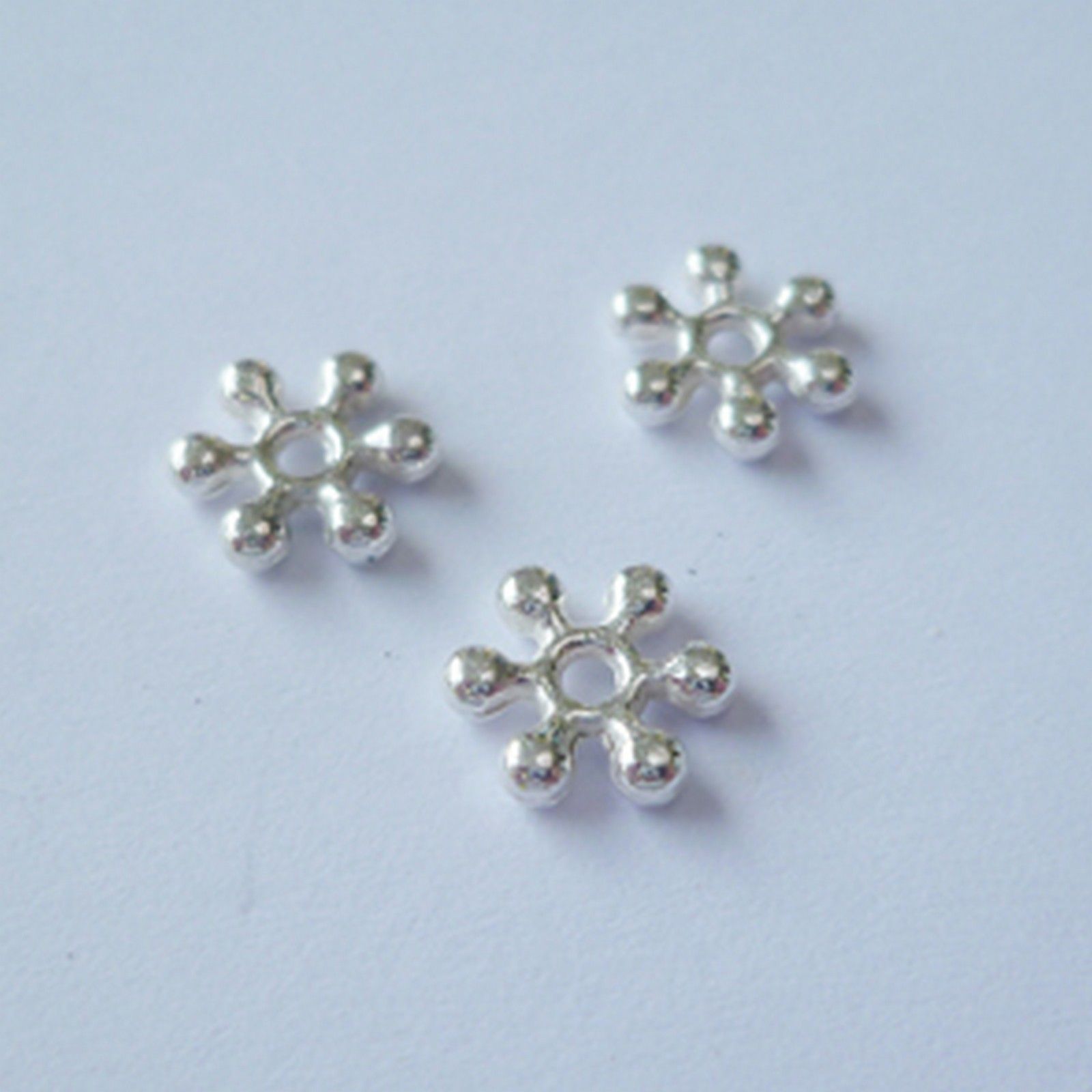 Nellie's Choice • Floral Spacers 20pcs Silver Nr. 6