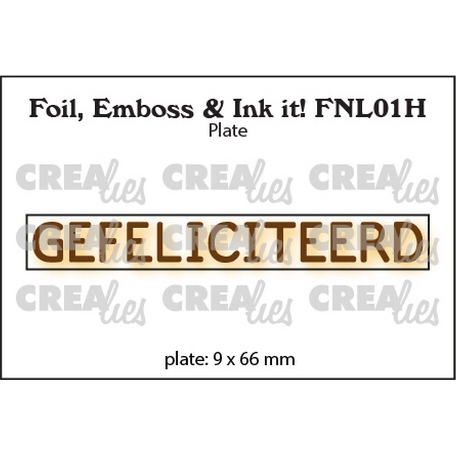 Crealies • Foil, Emboss & Ink it! GEFELICITEERD