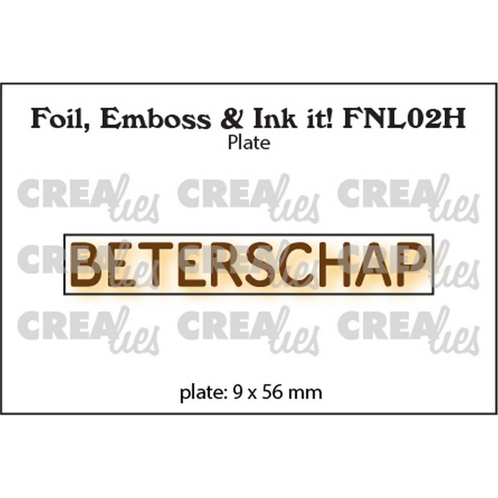Crealies • Foil, Emboss & Ink it! BETERSCHAP