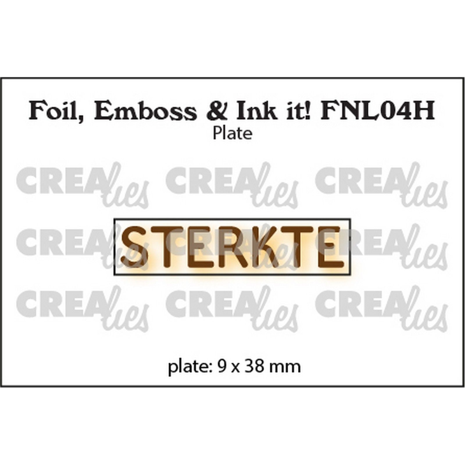 Crealies • Foil, Emboss & Ink it! STERKTE