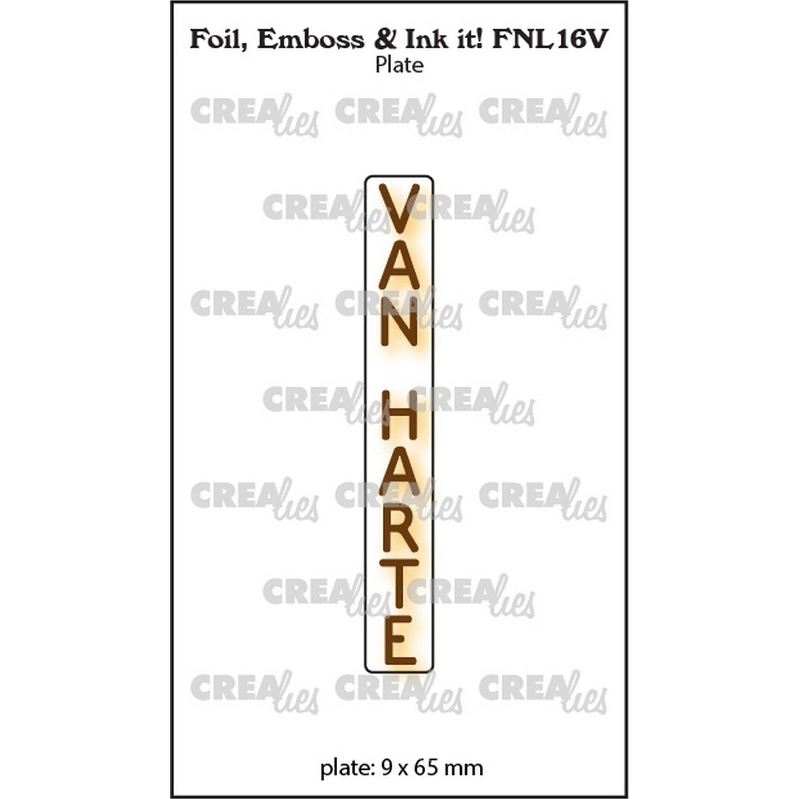 Crealies • Foil, Emboss & Ink it! VAN HARTE