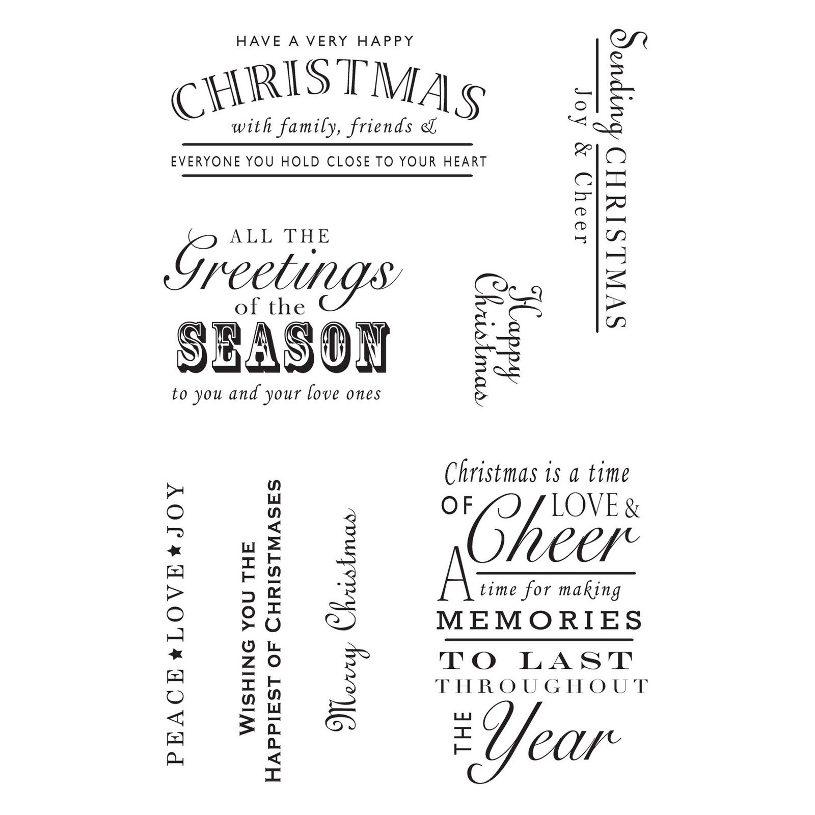 Woodware • Clear Magic Stamp A Heartfelt Christmas