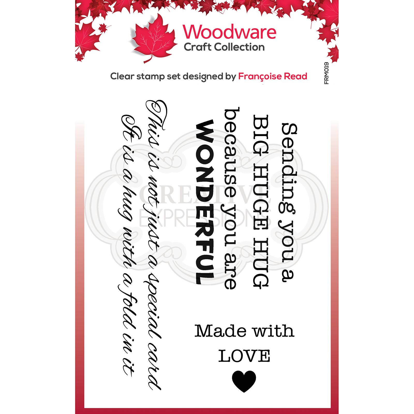 Woodware • Clear stamp singles Big hugs