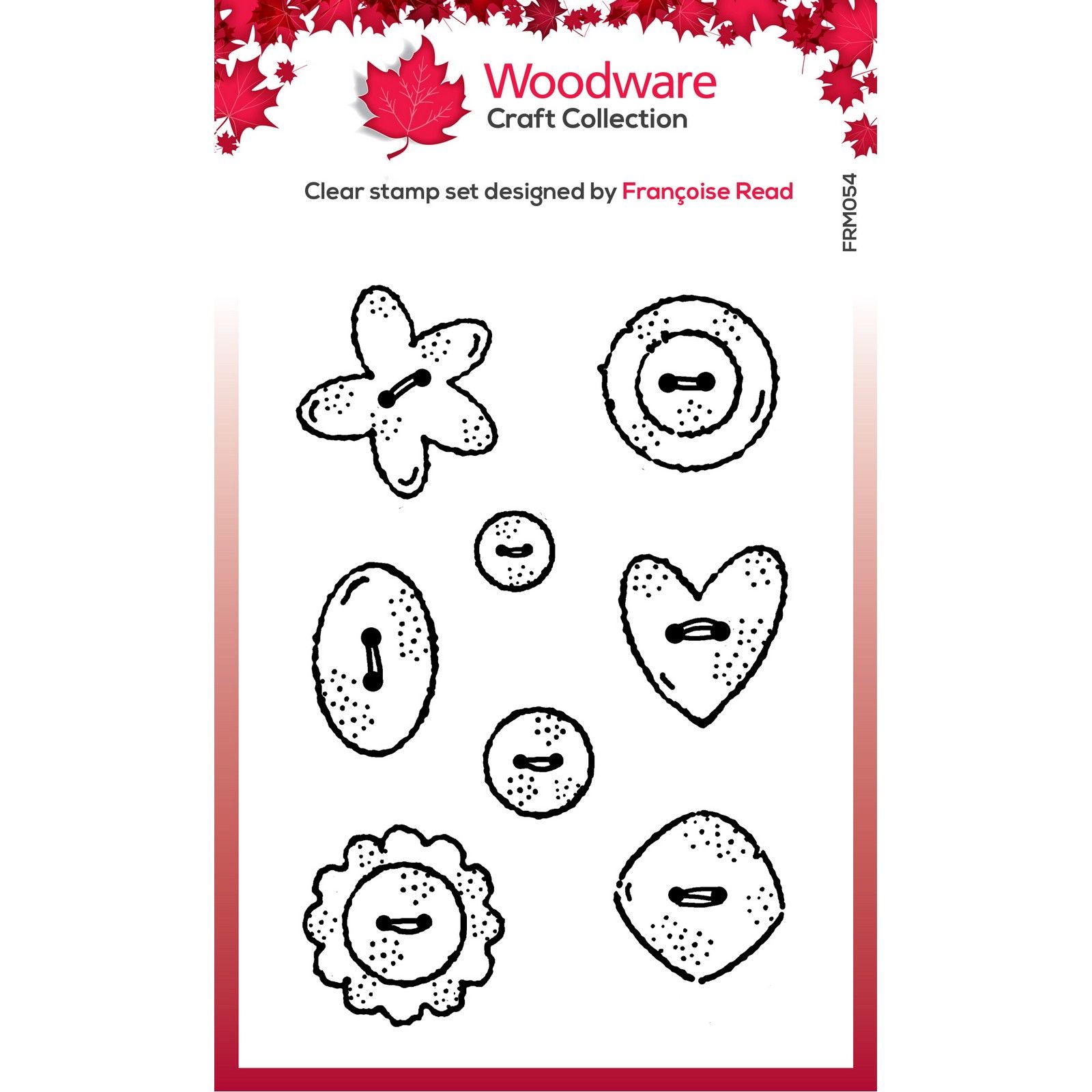 Woodware • Clear Singles Stamp Buttons