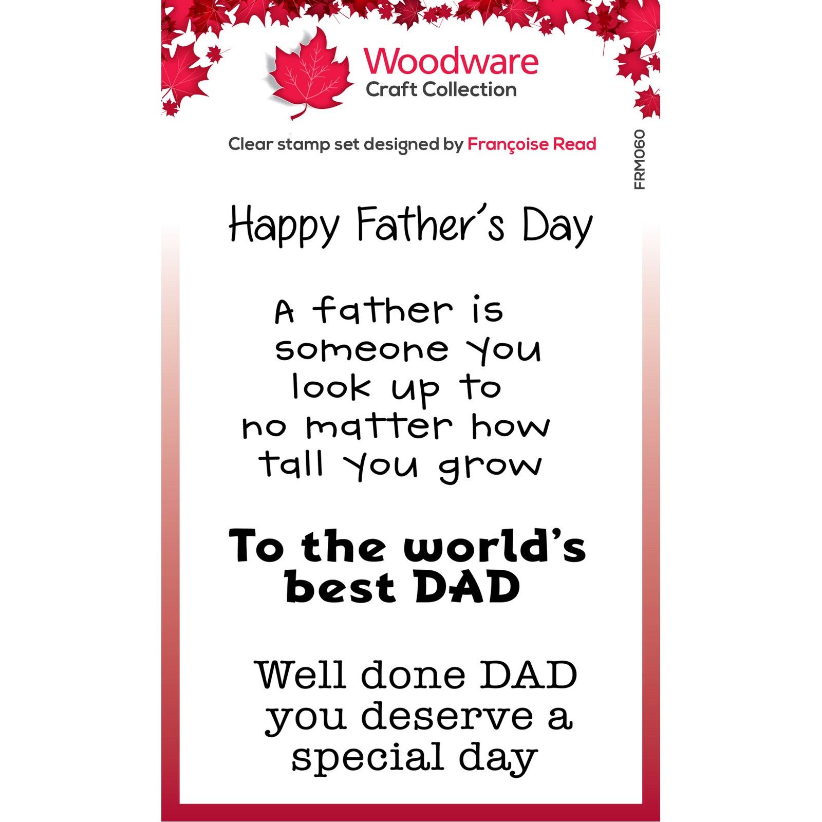Woodware • Sello Transparente Singles Best Dad