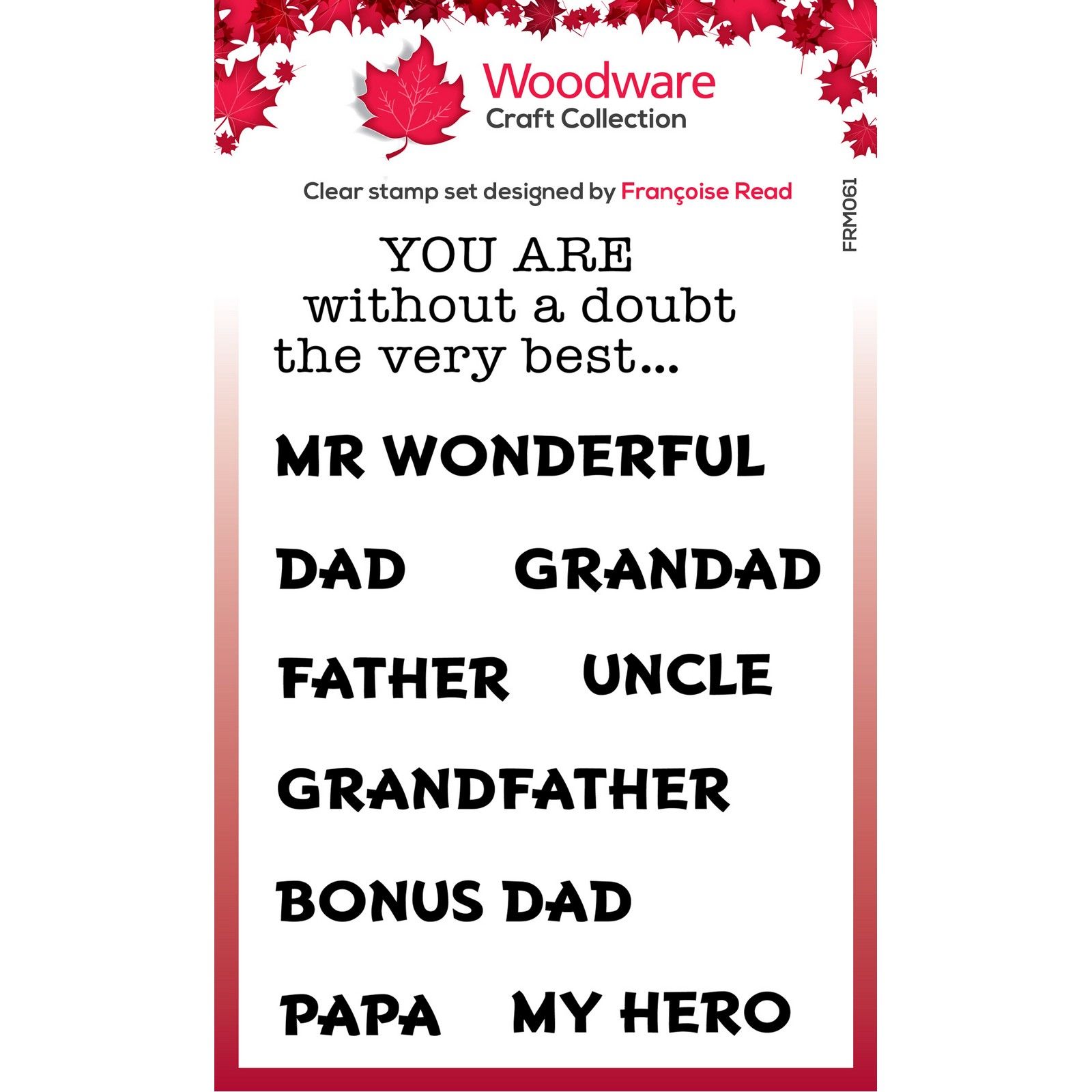 Woodware • Clear Stamp Singles Very Best