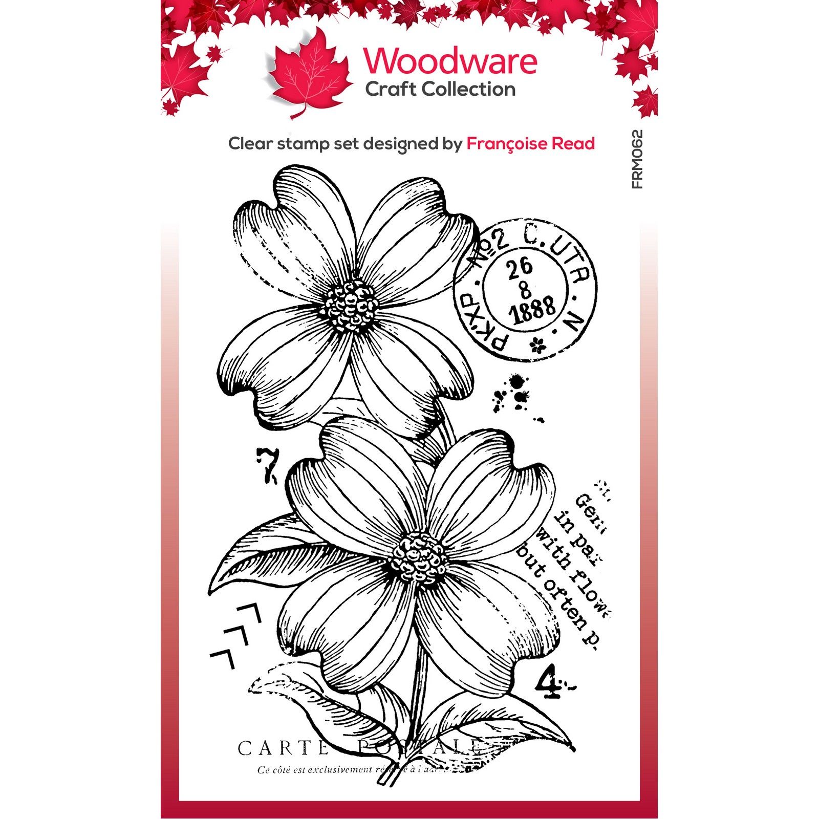 Woodware • Silikonstempel Singles Dogwood Flowers