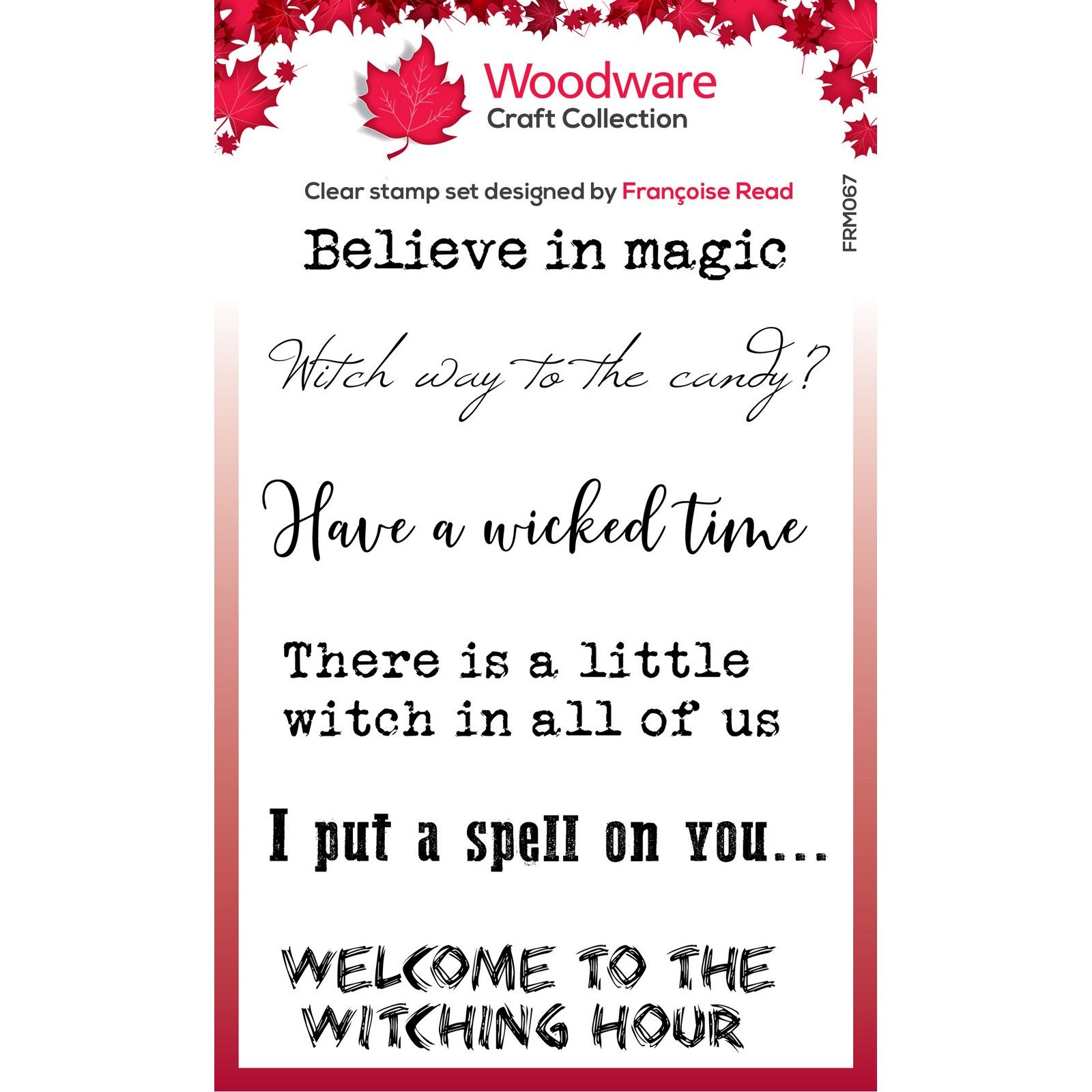 Woodware • Clear Singles Stamp Set Spell Time