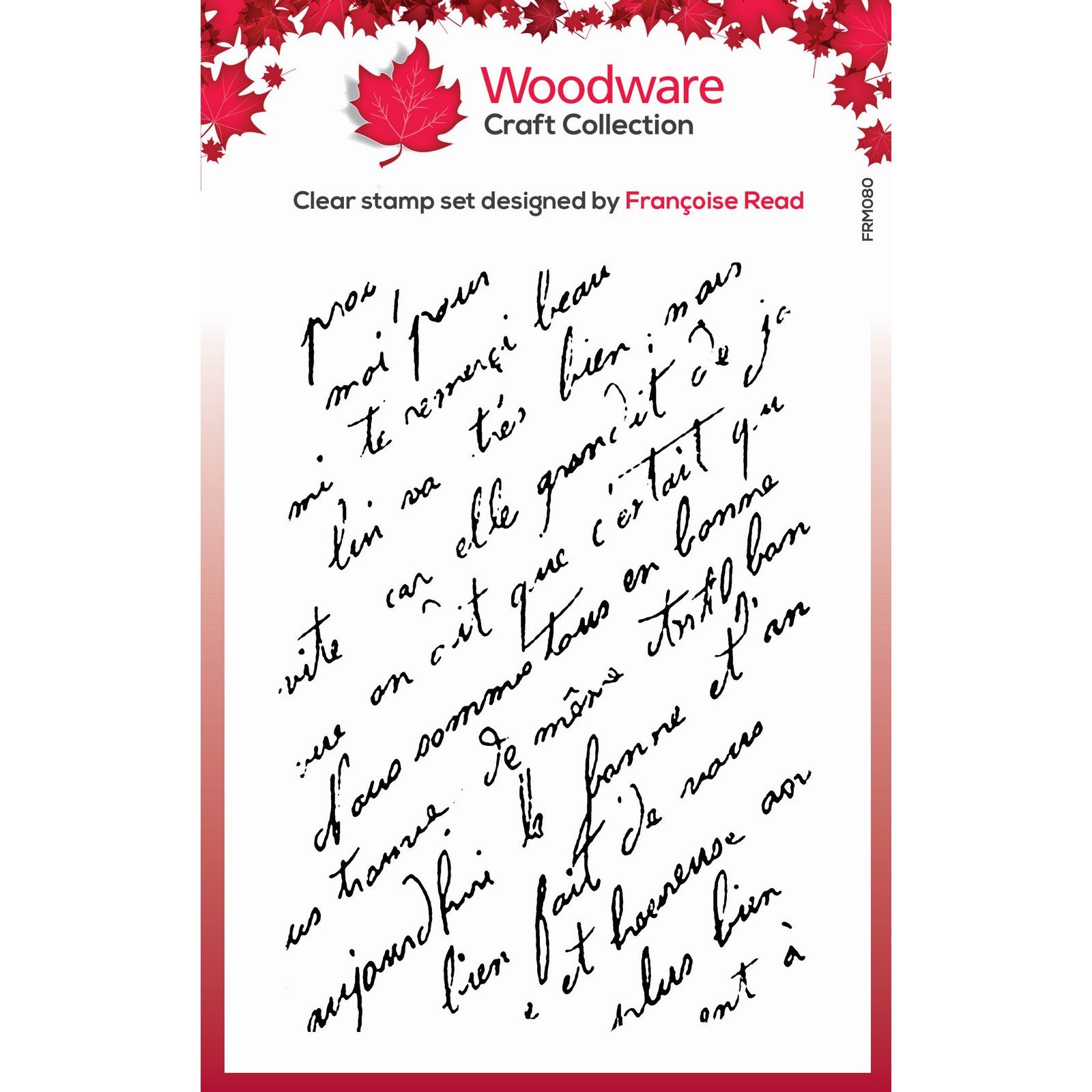 Woodware • Clear Singles Stamp French Script