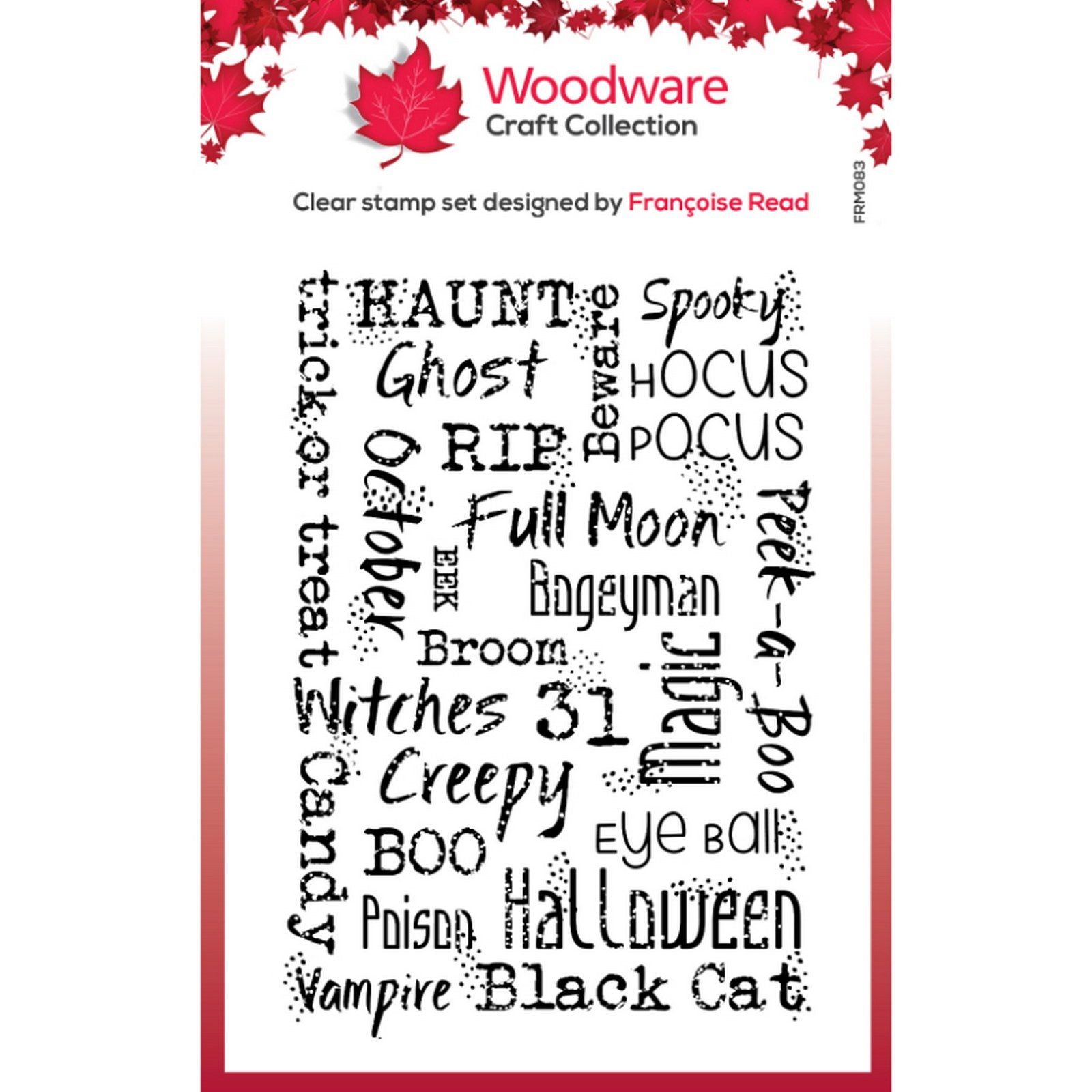 Woodware • Mini Clear Singles Stamps Halloween Background