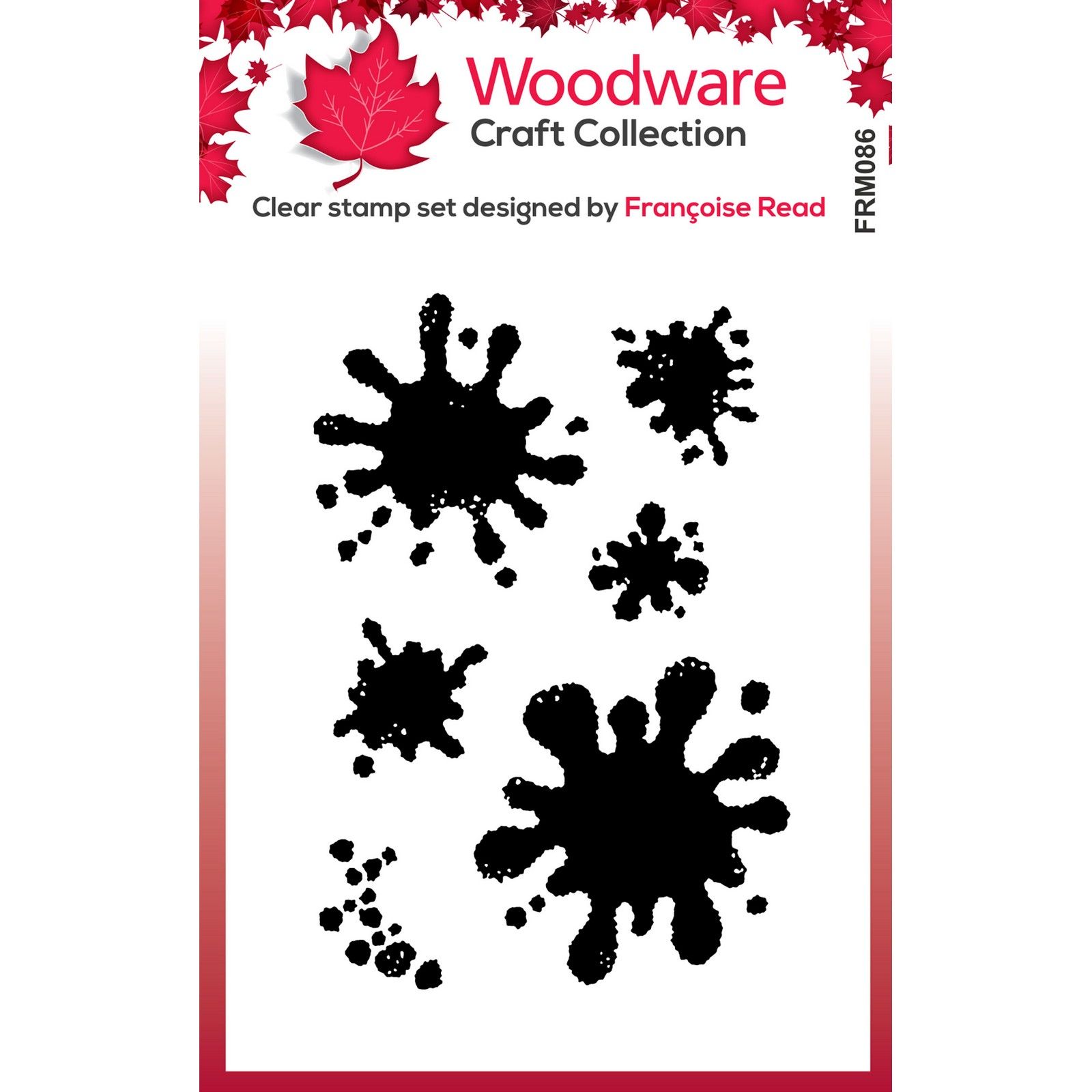 Woodware • Clear Singles Paint Blots Stamp Set