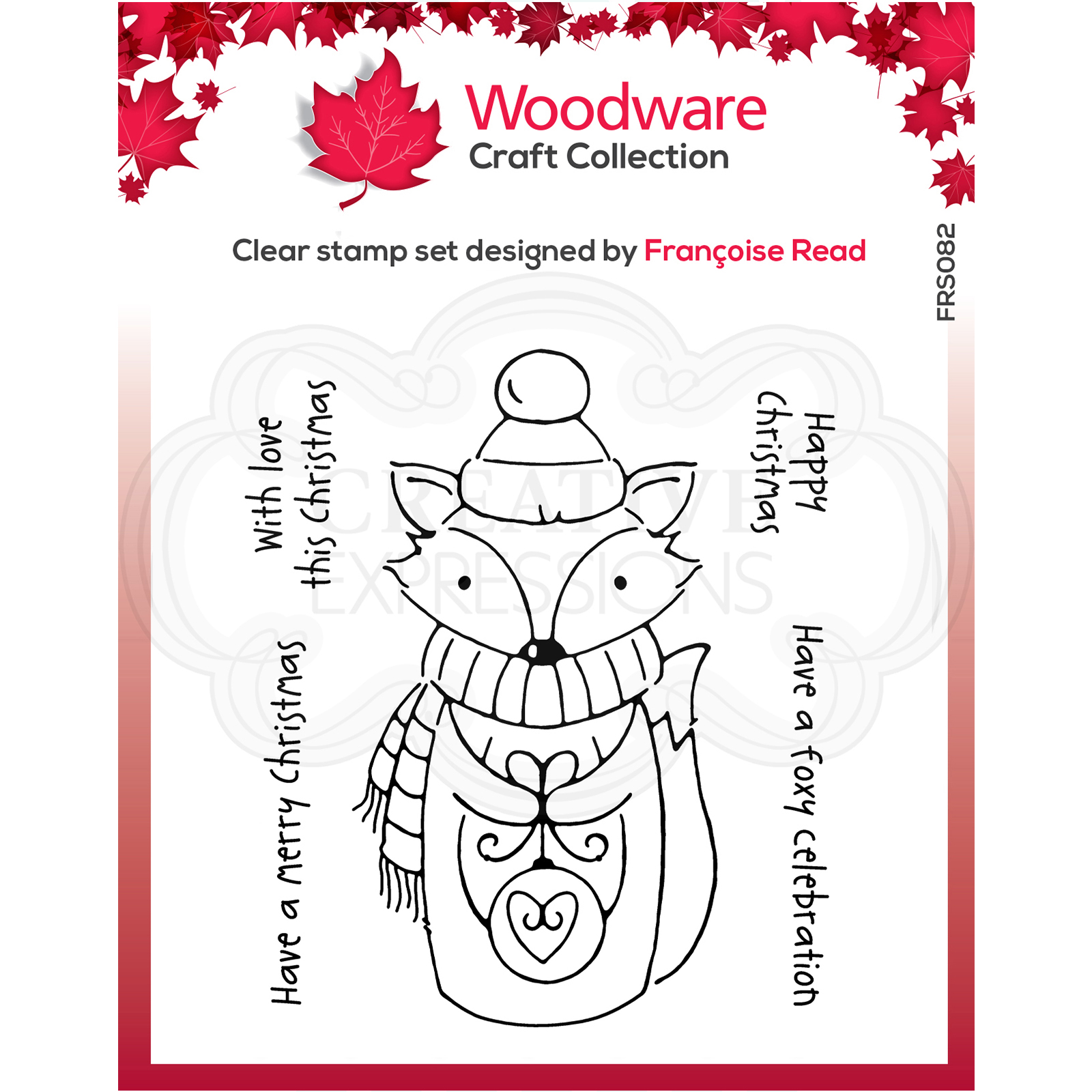 Woodware • Clear stamp Foxy christmas