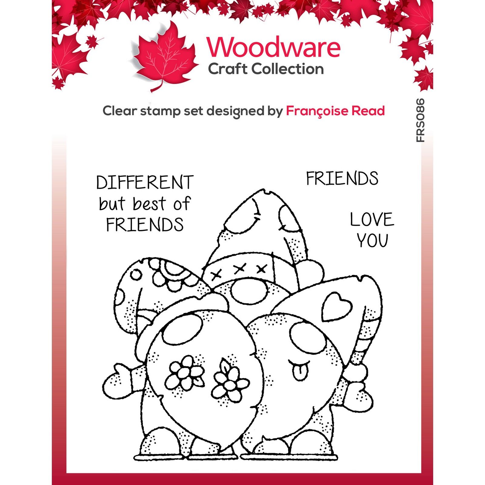 Woodware • Clear singles stamp Gnome friends