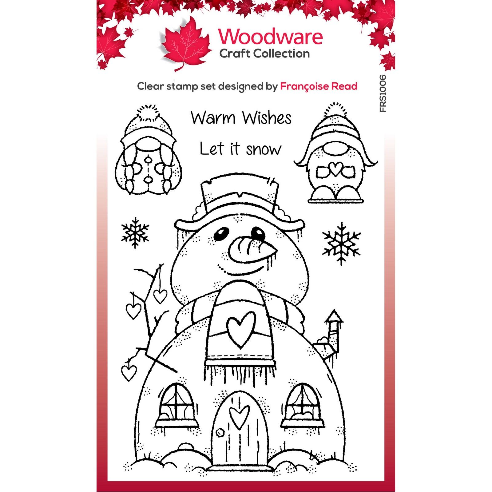 Woodware • Singles Silikonstempeln Snow Gnomes