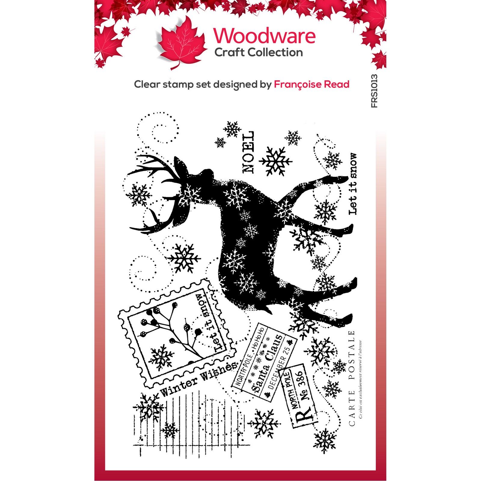 Woodware • Clear Singles Stamps Winter Reindeer