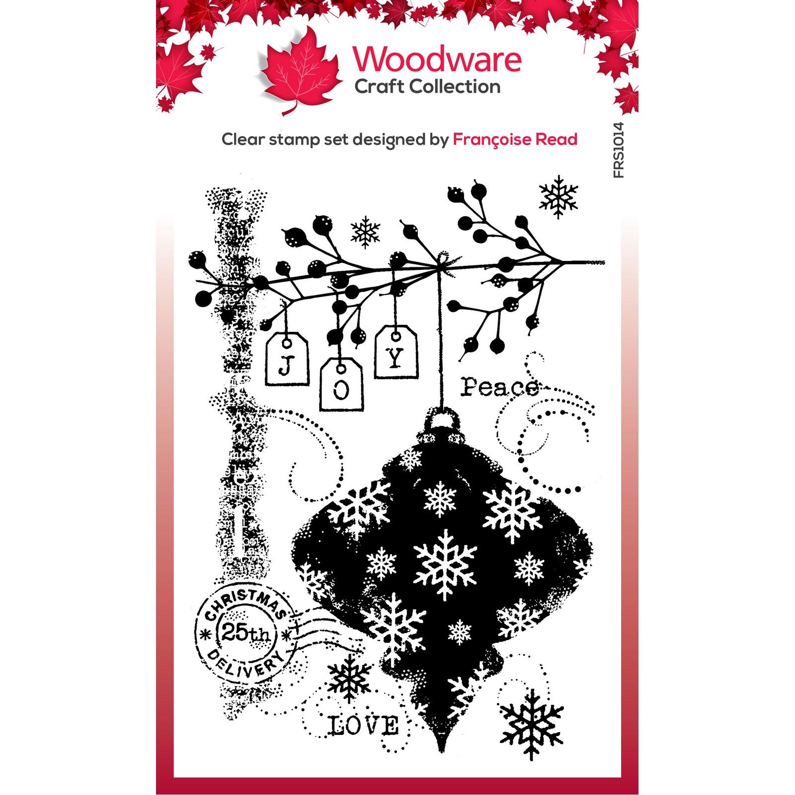 Woodware • Clear Singles Stamps Winter Bauble