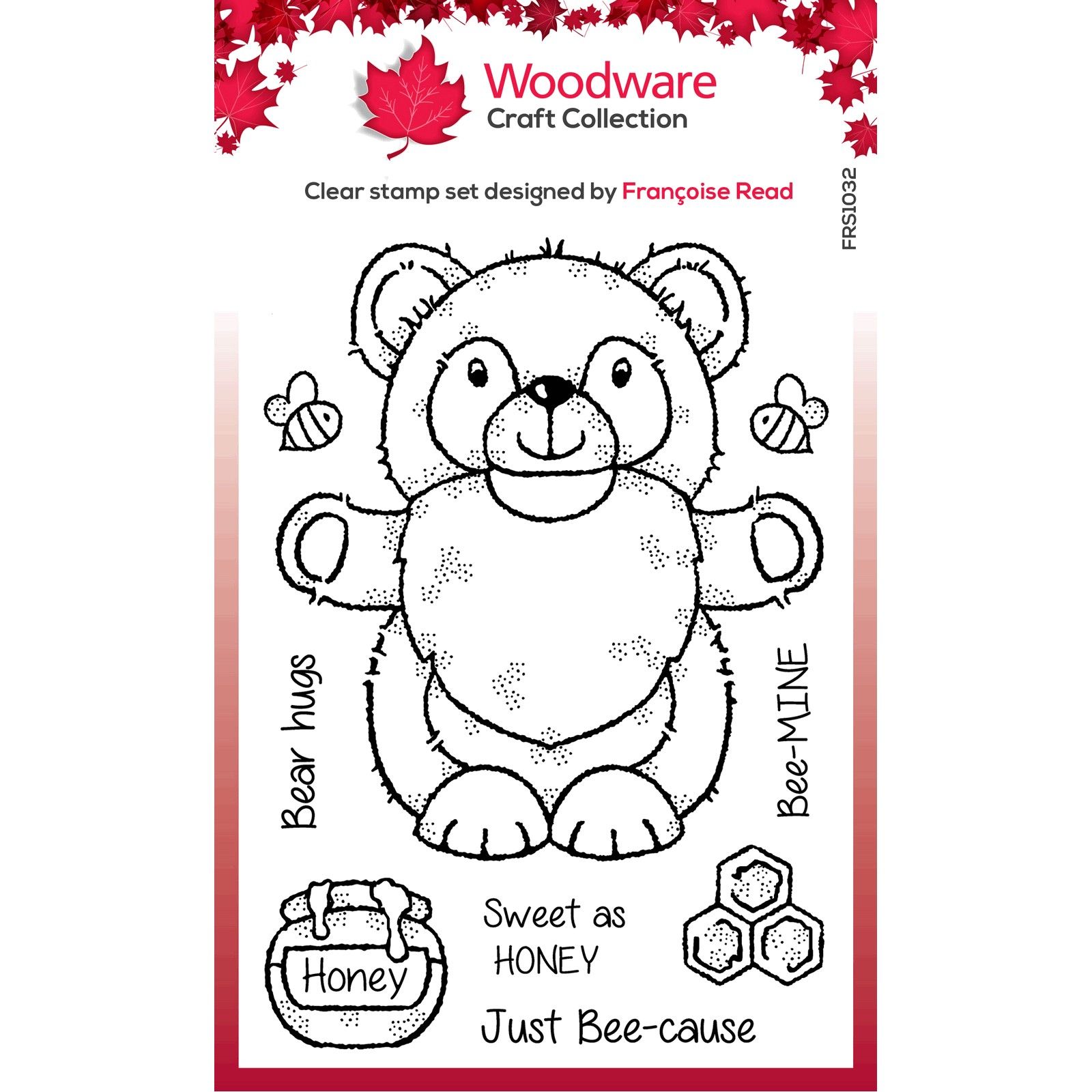 Woodware • Clear Singles Stamp Set Honey Bear Gnome